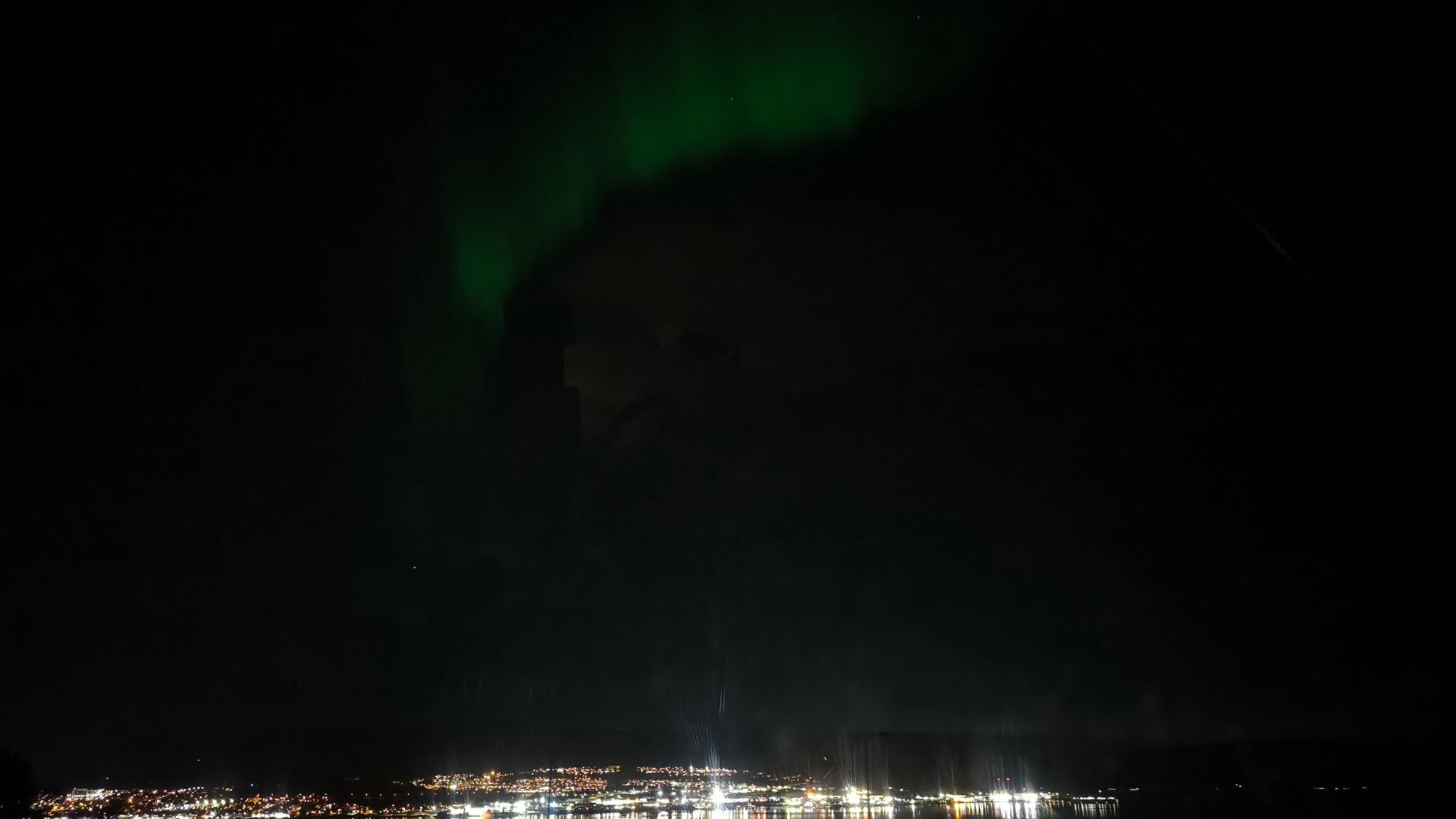 Polarlichter, aurora über Tromsø