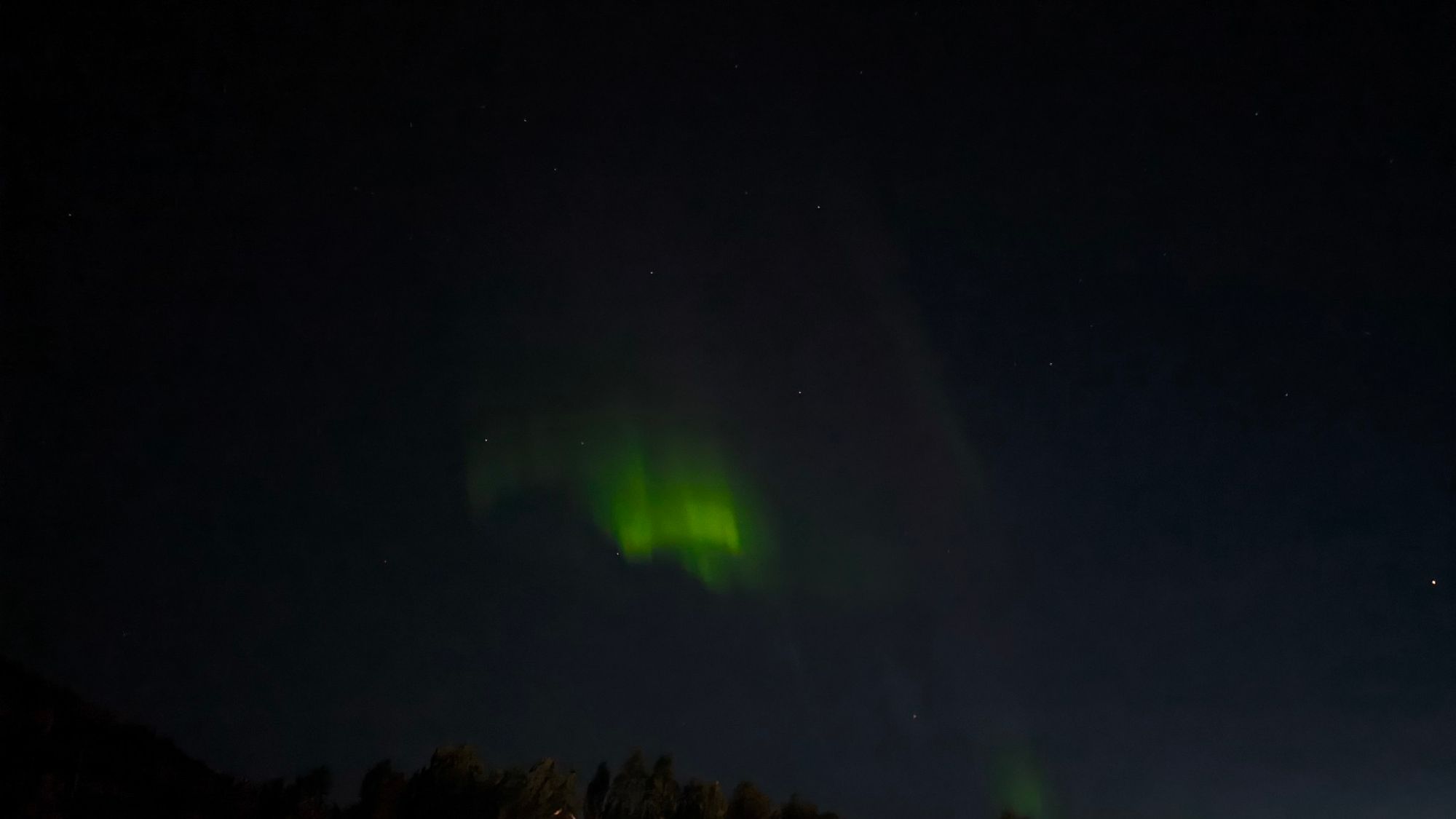 Polarlichter, aurora über Tromsø