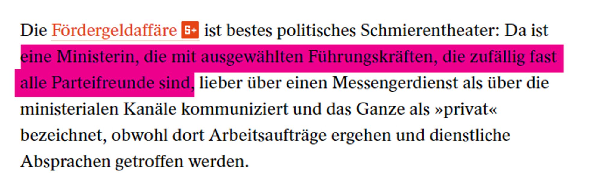 Screenshot aus dem Spiegelartikel

Fördergeldaffäre im Forschungsministerium
Es ist ja nur Bildungspolitik
Ein Kommentar von Miriam Olbrisch