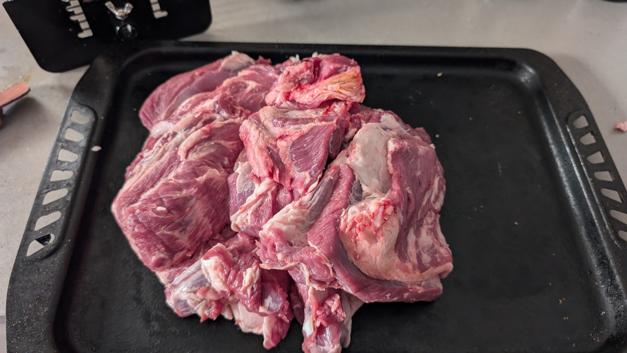 Butchered shoulder lamb