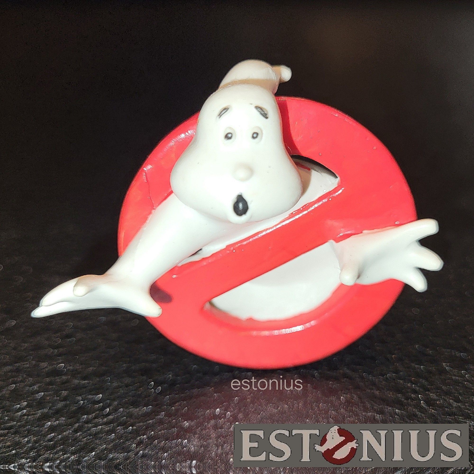 Sculpted by Hugo Gonzalez Durante of Cómics Spain.

Cómics Spain / Cómics Figuras SL / Cómicslandia created by Eulàlia Camps and Ramón Magriñá.

Ghostbusters' logo designed by Michael Curtiss Gross, Brent Boates, Richard Edlund, and Daniel Edward Aykroyd.

Ghostbusters created by Daniel Edward Aykroyd, Harold Allen Ramis, and Ivan Reitman.