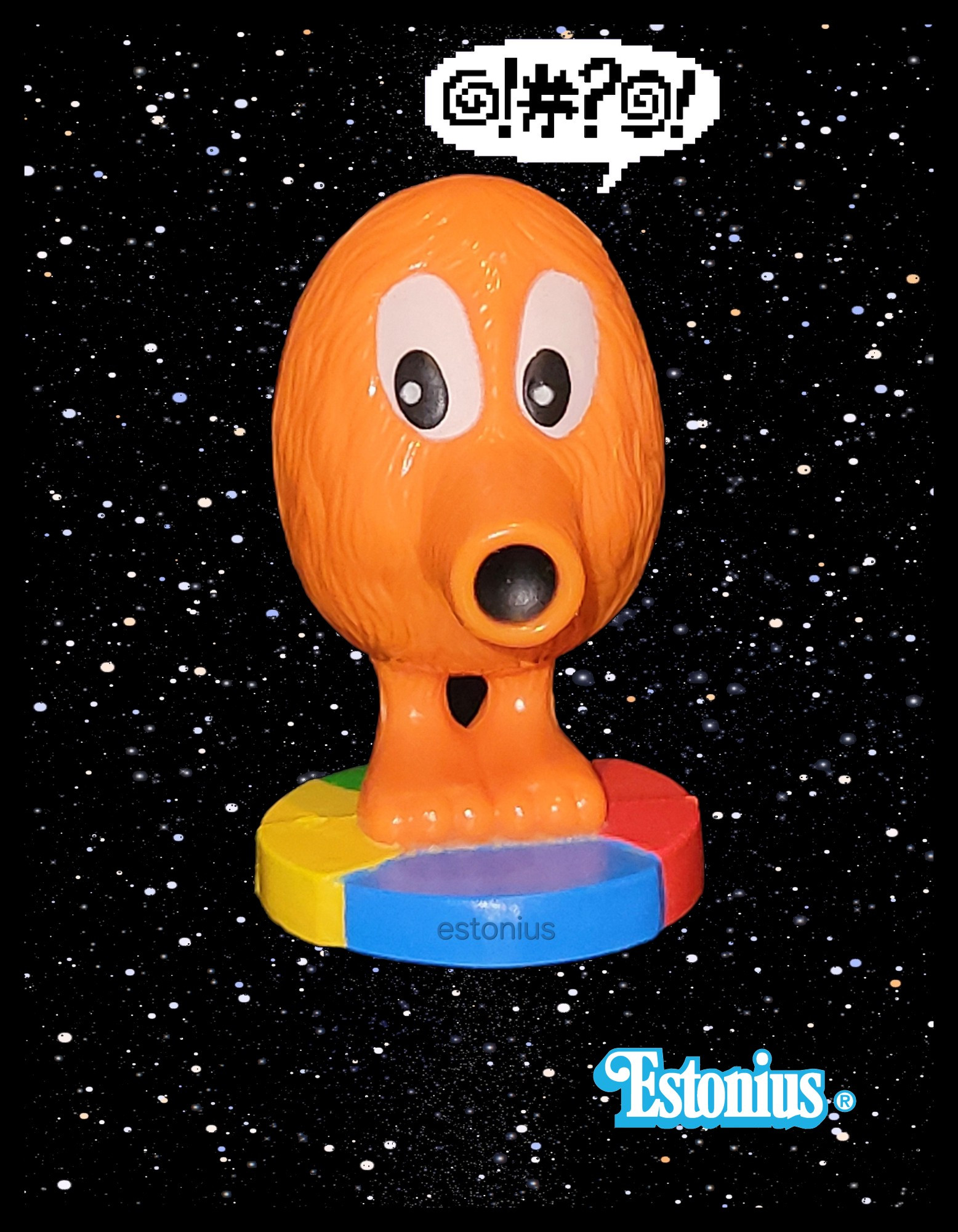 Q*bert (character) designed by Jeff Lee for Gottlieb.

Q*bert (game) designed by Warren Davis And Jeff Lee for Gottlieb in 1982.

Meta Tags: Q-bert, Q bert, #Cubes , #Hubert , #Cube , #Cubert , Q*bertese, #Qbertese , #Grawlix , #obscenicon , #Coily , #Ugg , #Wrongway , Wrong Way, #Slick , #Sam , #KanYabumoto , Kan Yabumoto, #RonWaxman , Ron Waxman , #RickTighe , Rick Tighe, #RichardTracy , Richard Tracy, Q*bertha , #GeneralMills , General Mills, #disc , #discs , David Thiel, Wreck-It Ralph, #WreckItRalph , Pixels