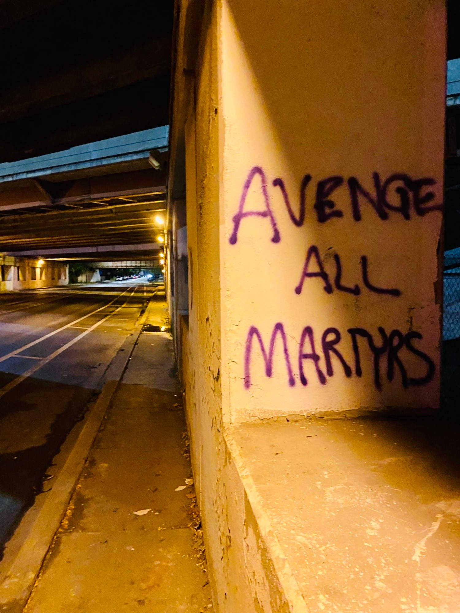 Graffiti: AVENGE ALL MARTYRS