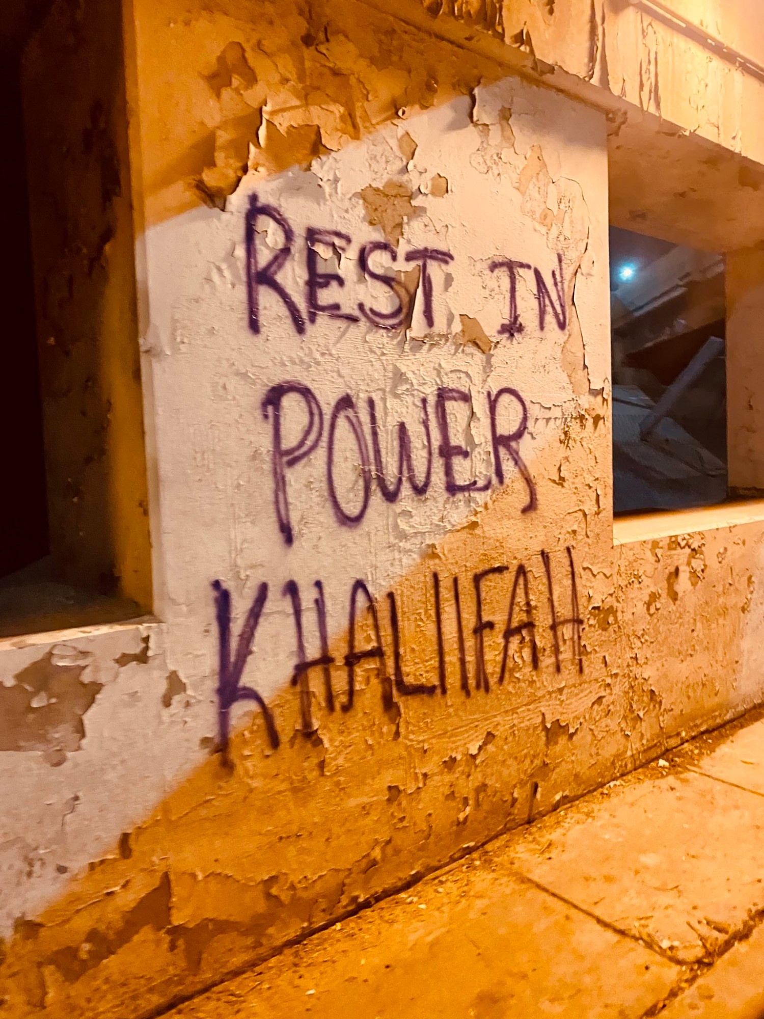 Graffiti: REST IN POWER KHALIIFAH