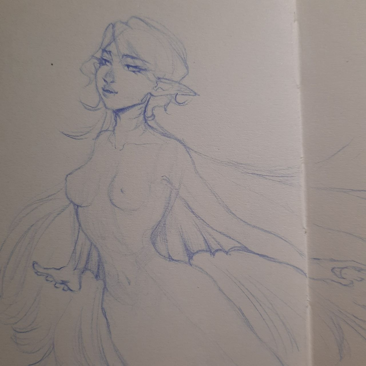 #sketch #sketchbook #mermaid #fantasy #oc