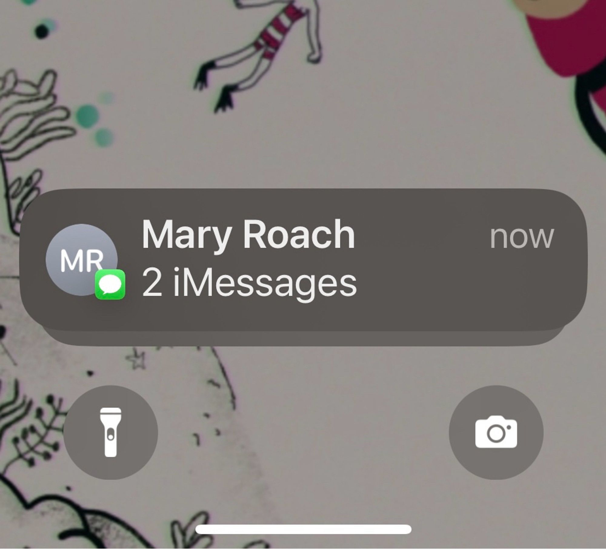 Text message with author Mary Roach