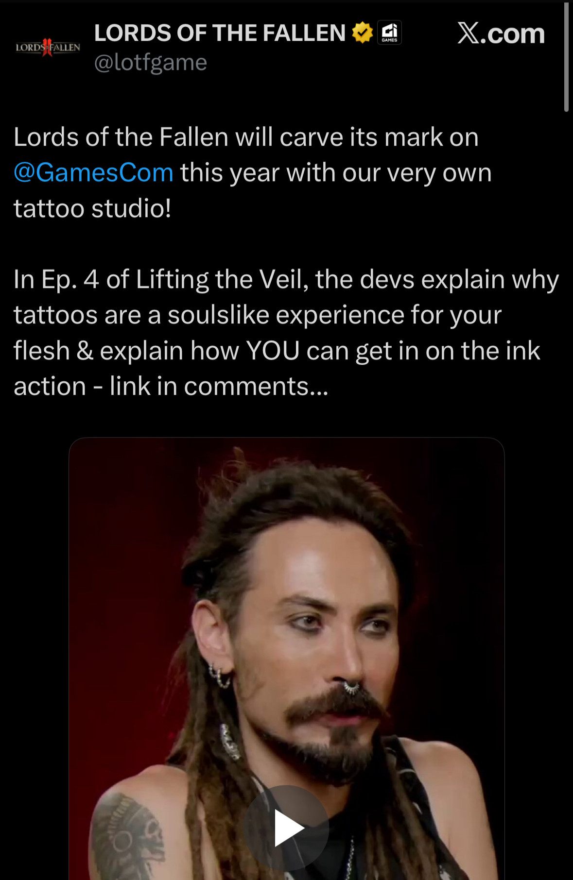 tattoos are a soulslike experience for your flesh