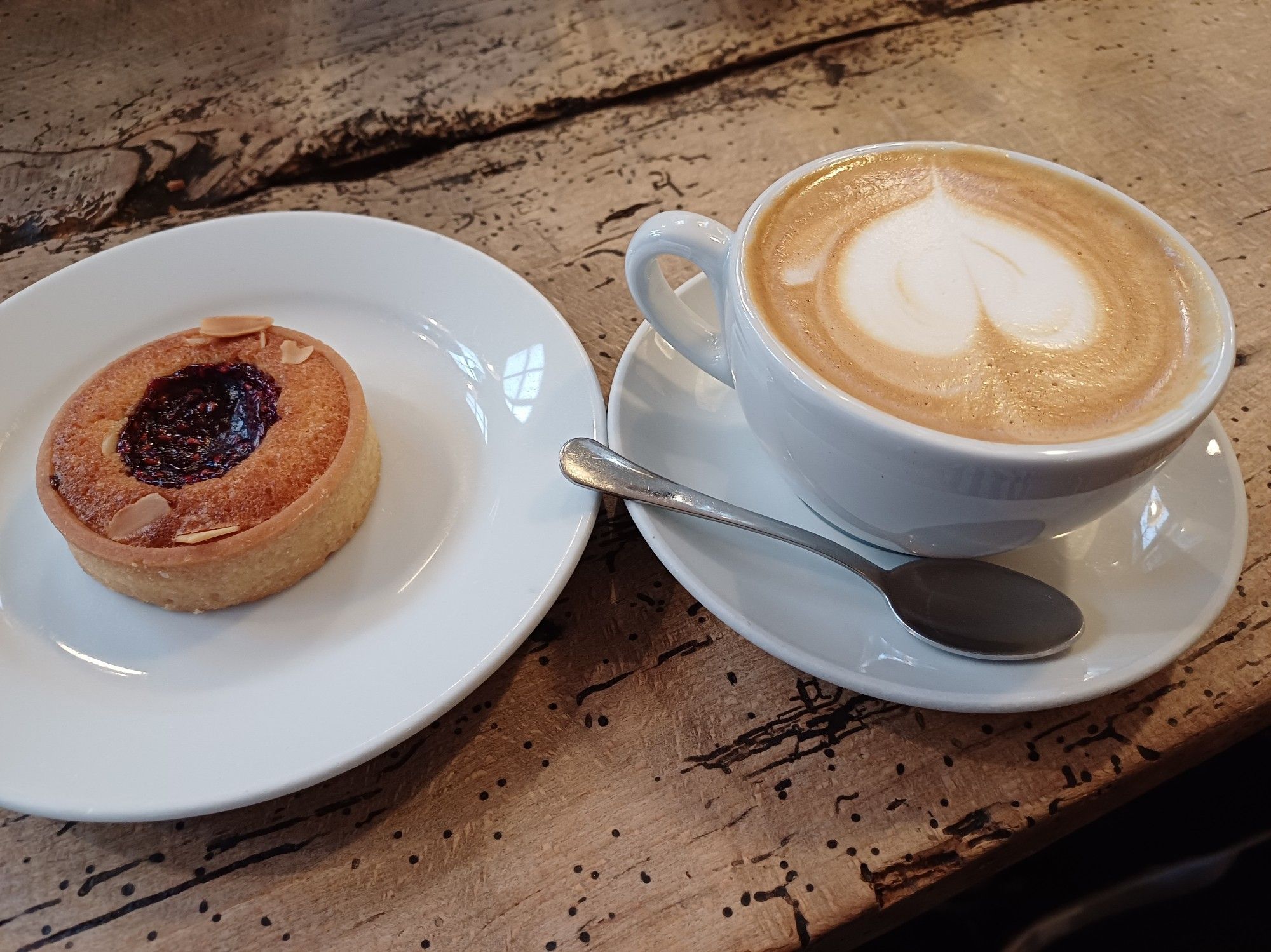 Coffee and a pastry. Fancy nice ones!