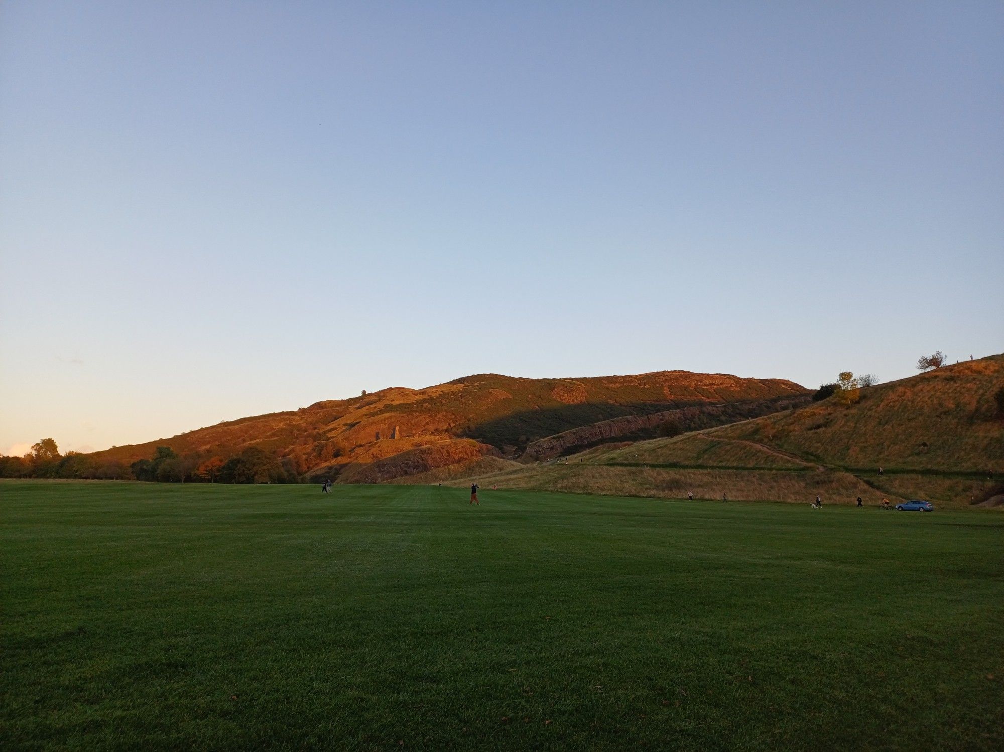 Hills at sunset