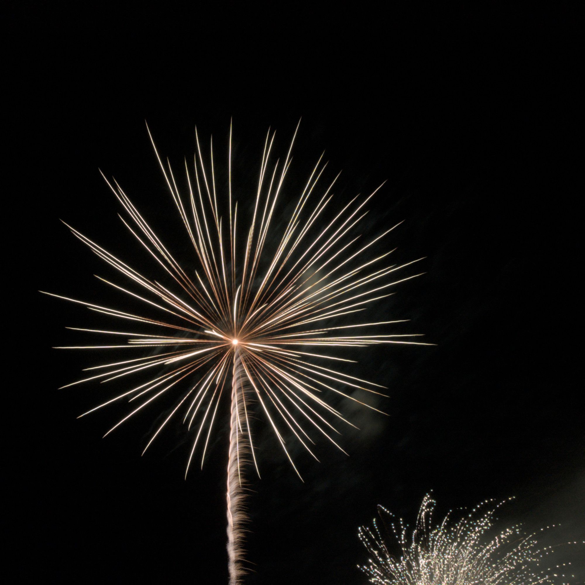 feu d'artifice du 15 Aout pris pendant les vacances