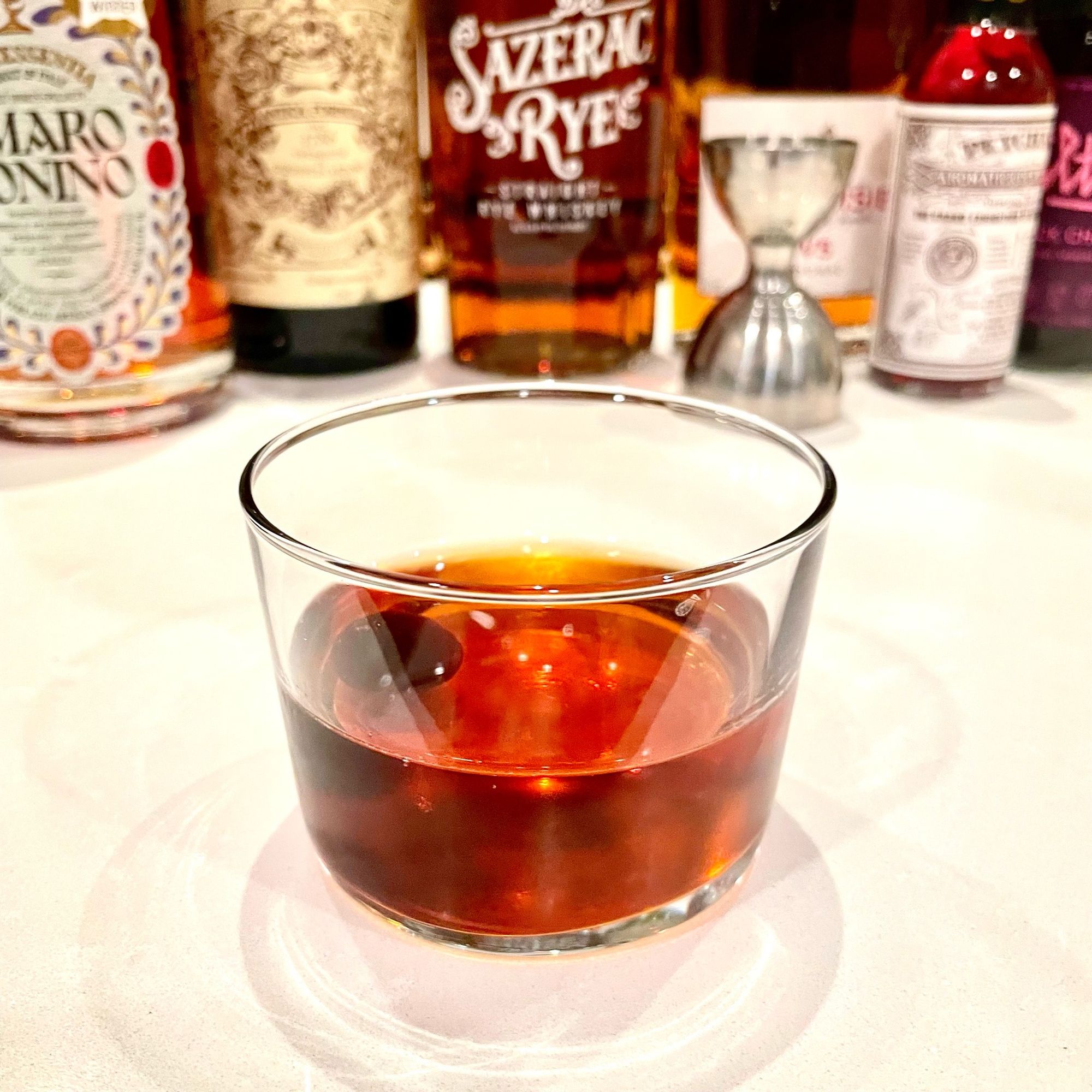 Photo of a Vieux Carre cocktail.