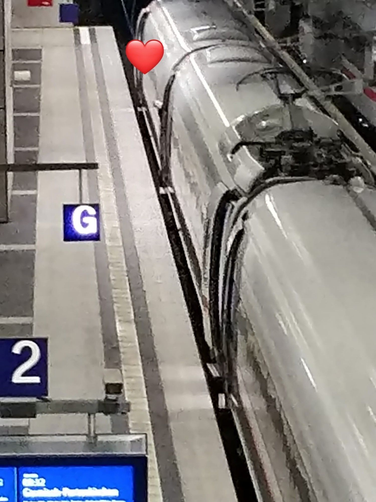 Me peeking out of the train in Berlin hbf train station