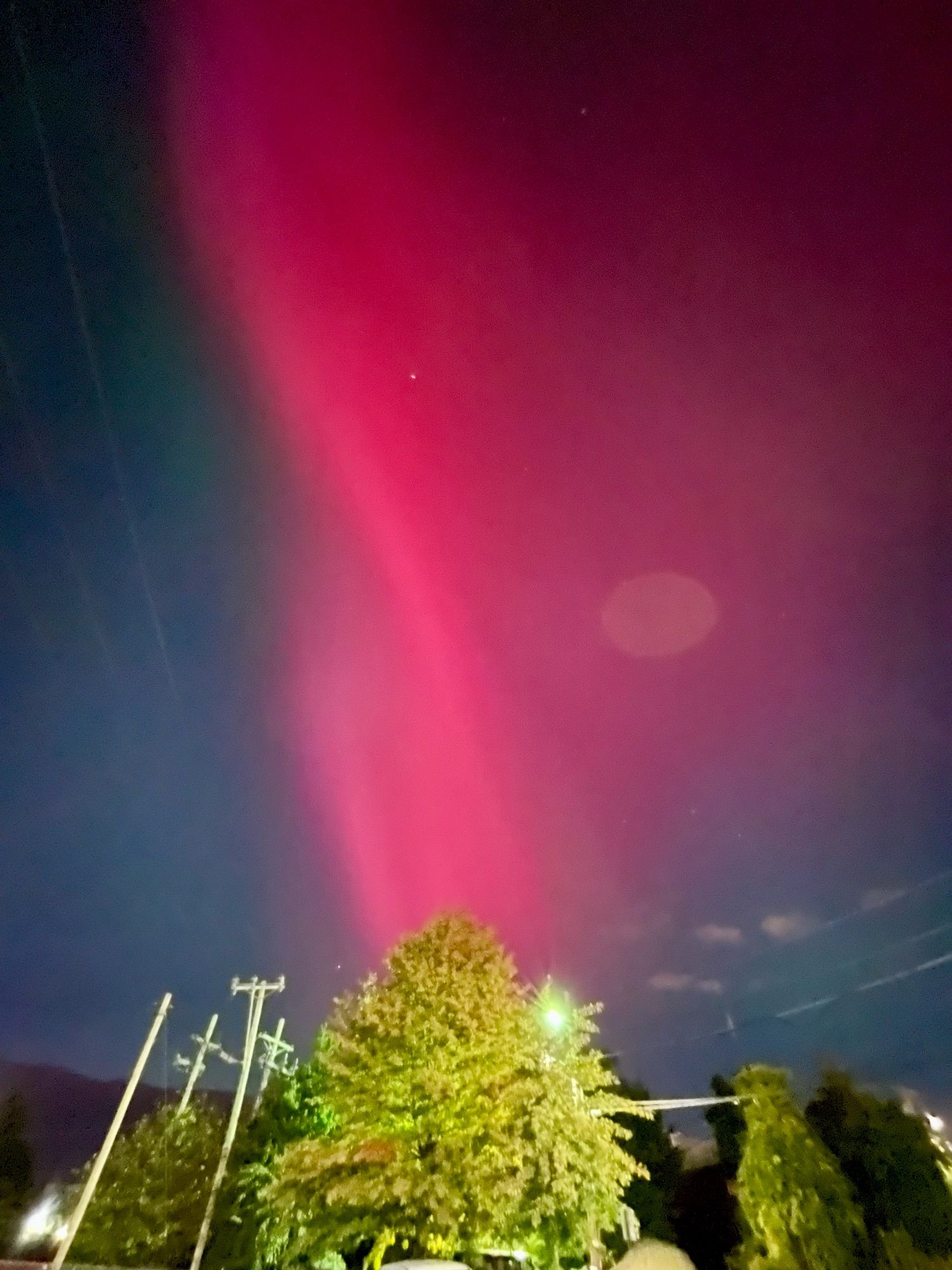 red and green northern lights!