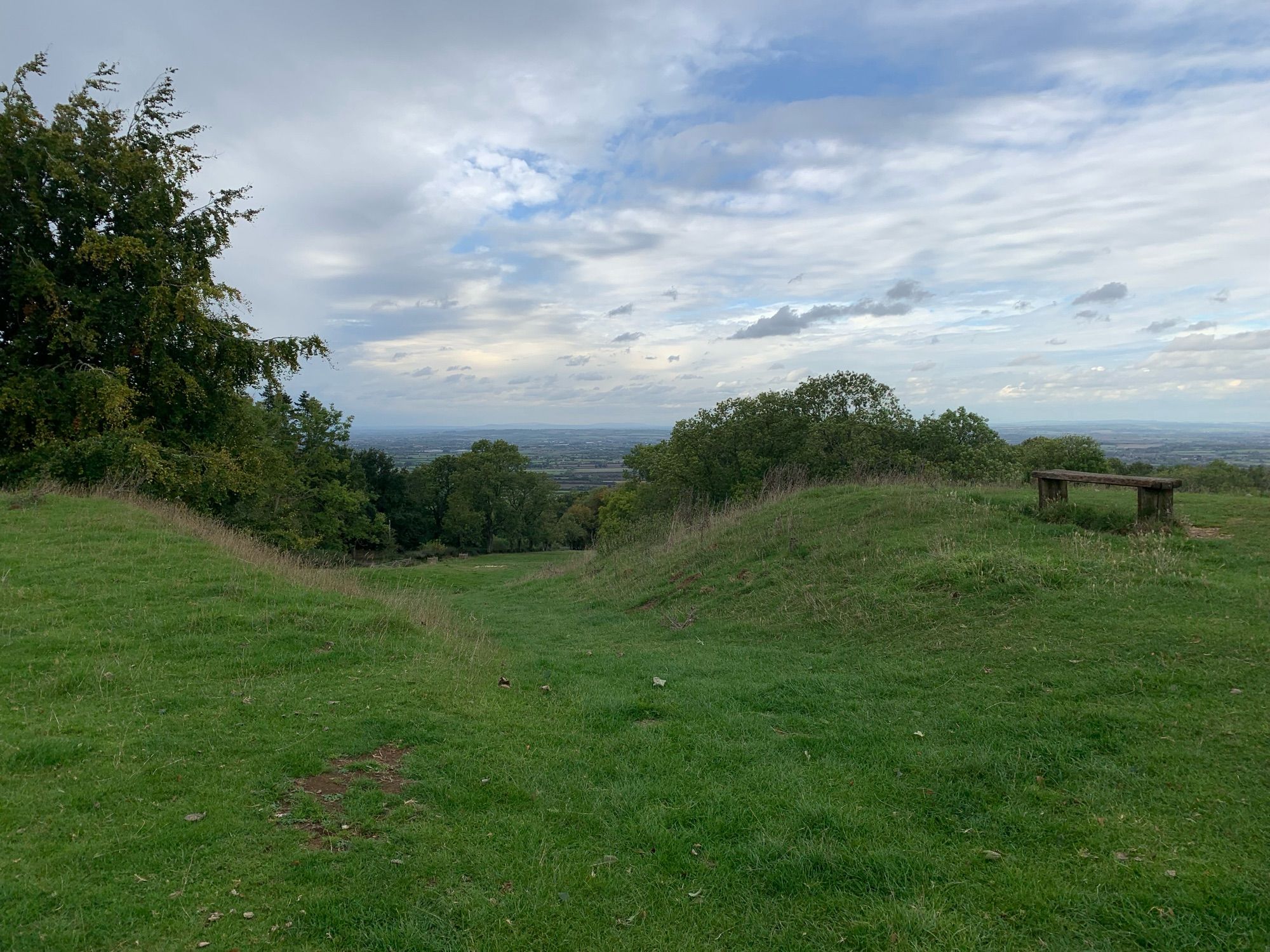 View west from Dover’s Hill towards the Severn Valley and Malvern