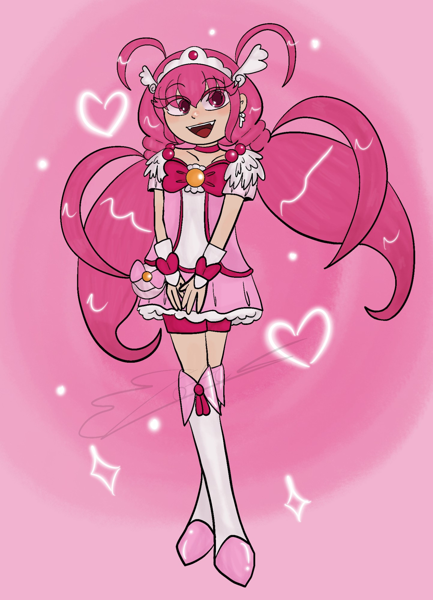 Drawing of Miyuki from smile precure