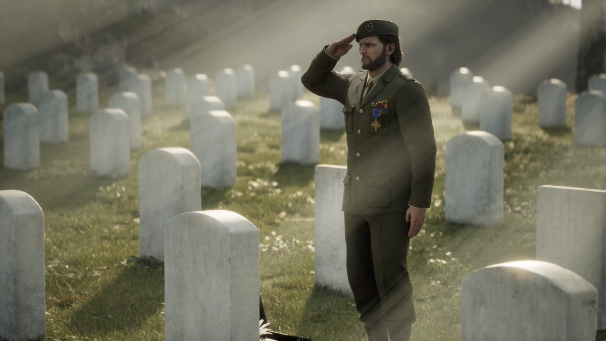 A screenshot from MGS3 ∆