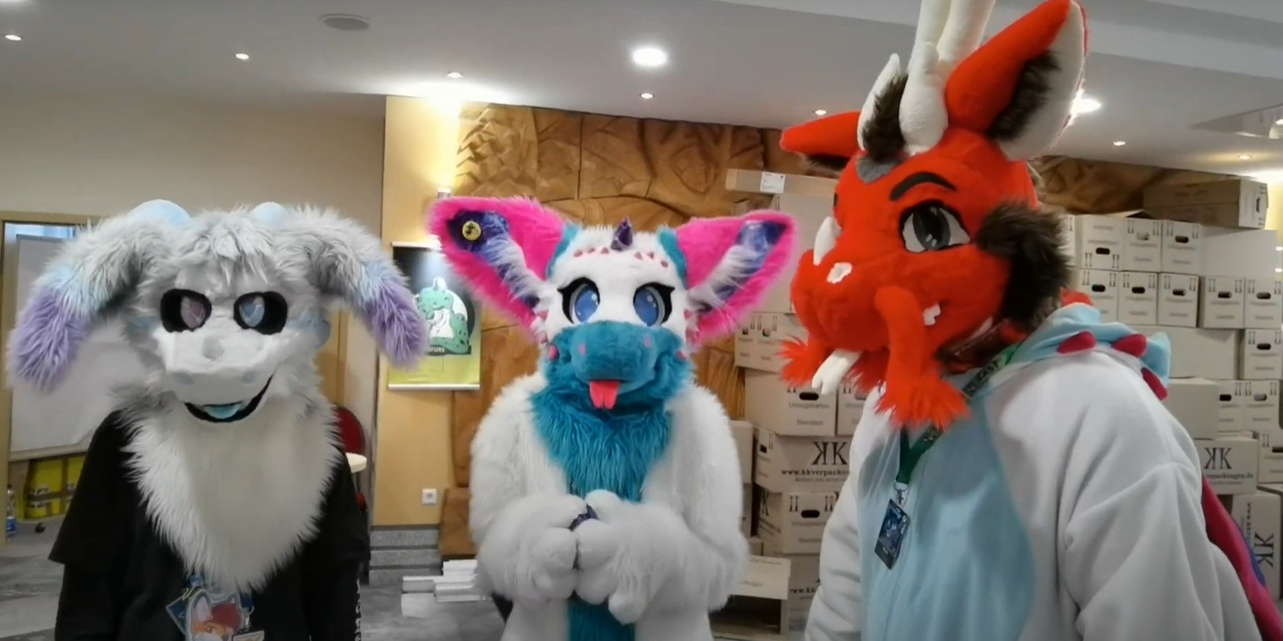 My fursuits hector, cosmo and ramen