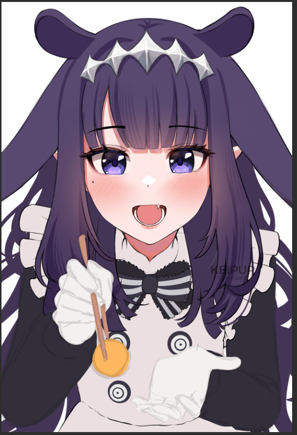 Ninomae Ina'nis feeding you takoyaki (Work In Progress)