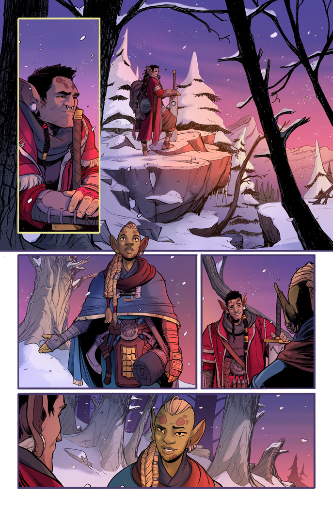 Page from The Hunger and the Dusk #2, art by Chris Wildgoose, published by IDW.