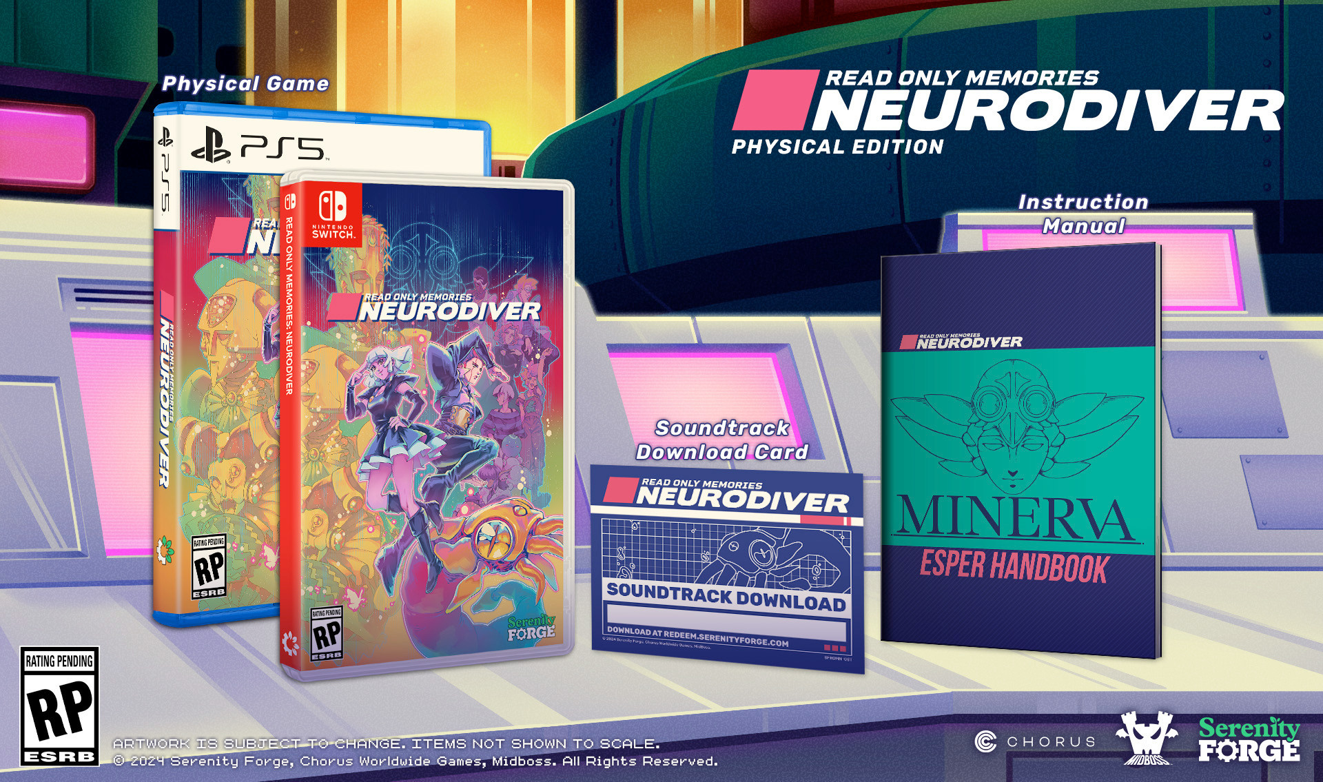 Read Only Memories: NEURODIVER - standard physical editions on PS5 and Switch.