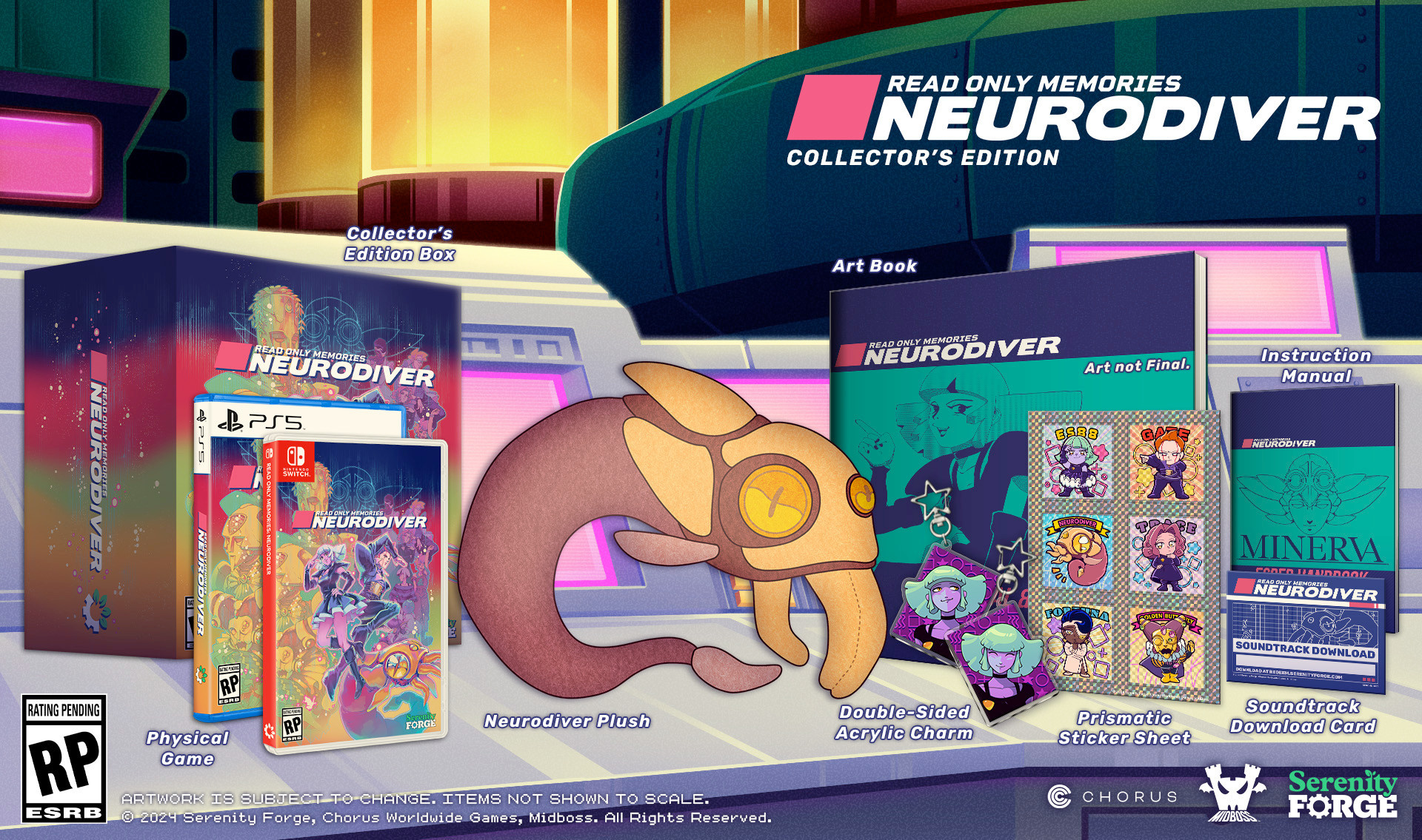 Read Only Memories: NEURODIVER - Collector's physical edition on PS5 and Switch.