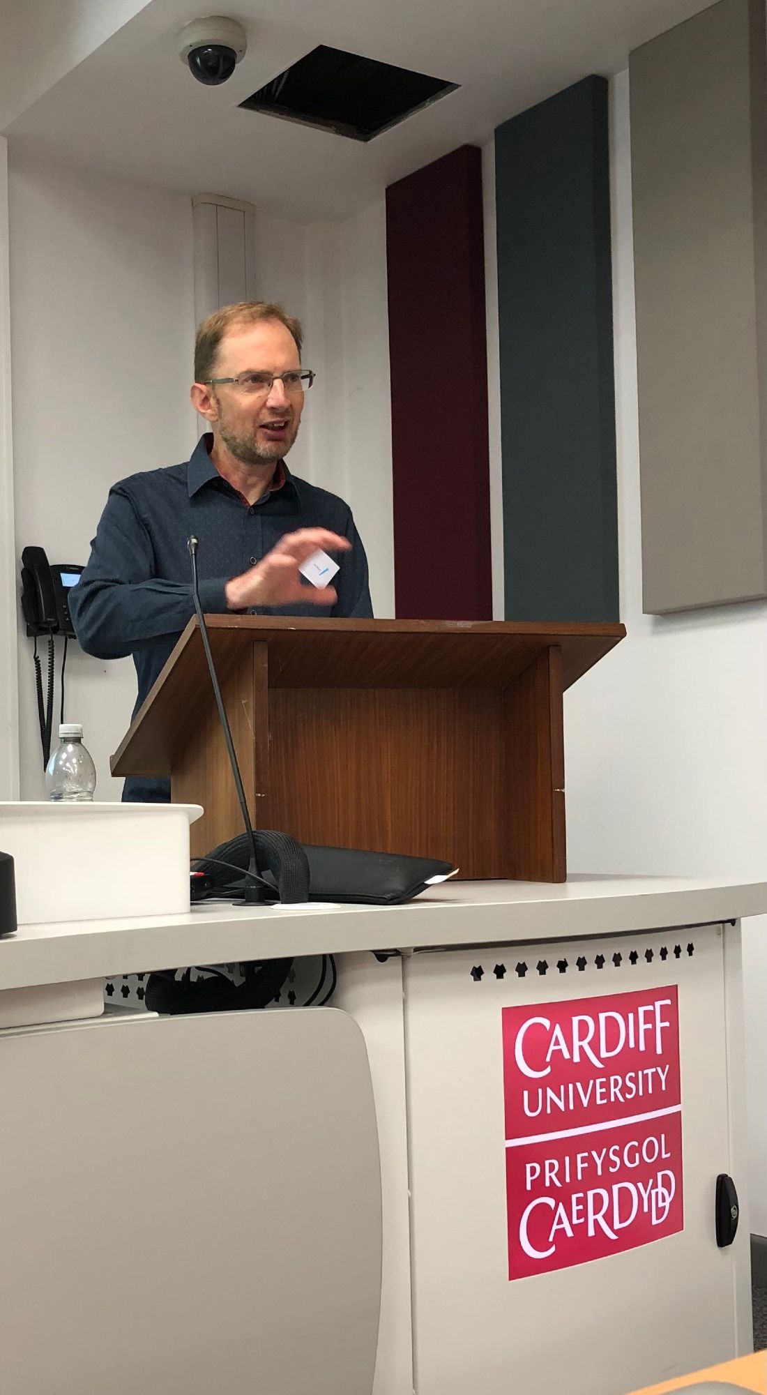 Photo of Joseph Ward giving his talk.