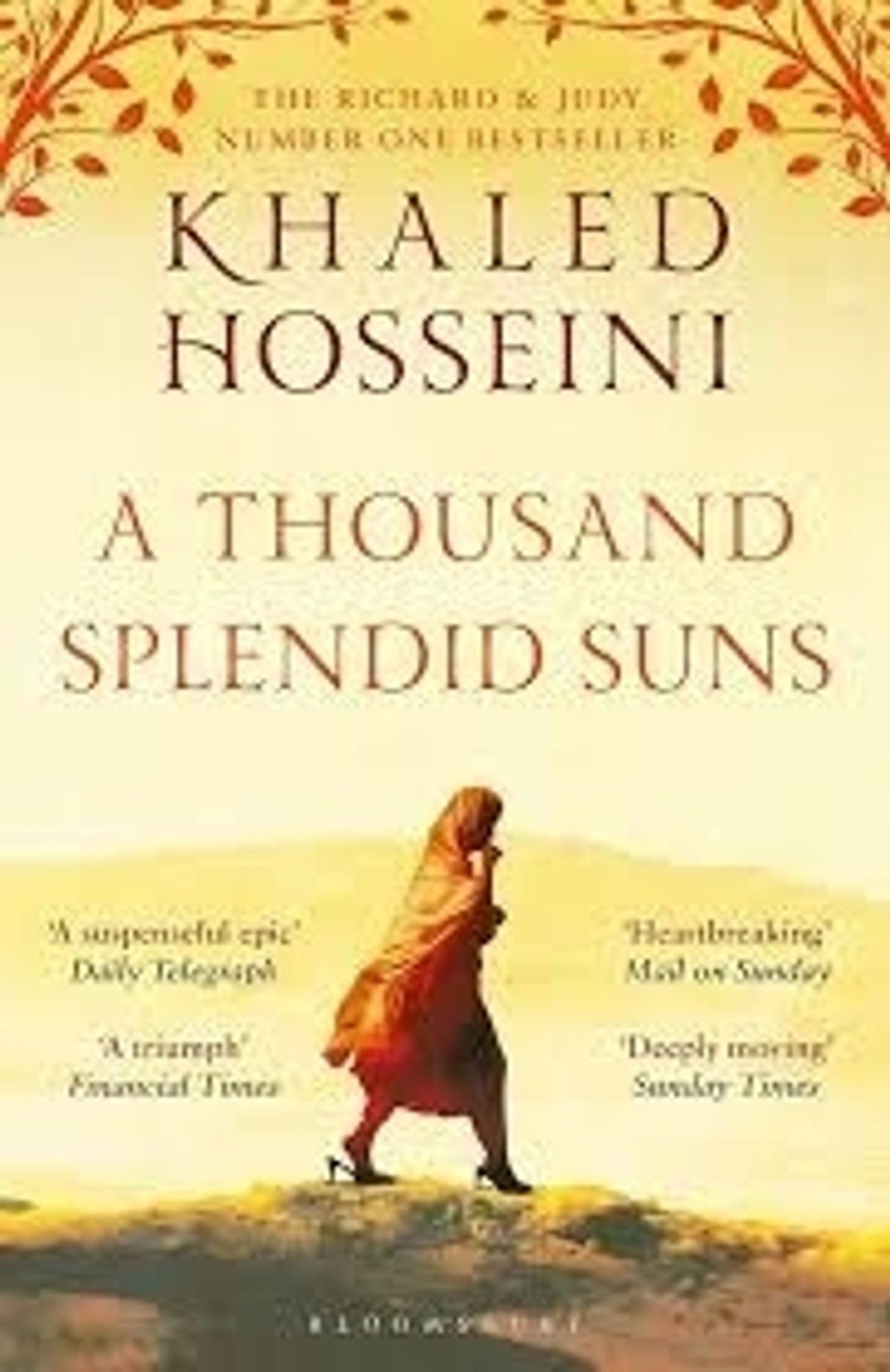 Book cover of, 'A Thousand Splendid Suns' by Khaled Hosseini.