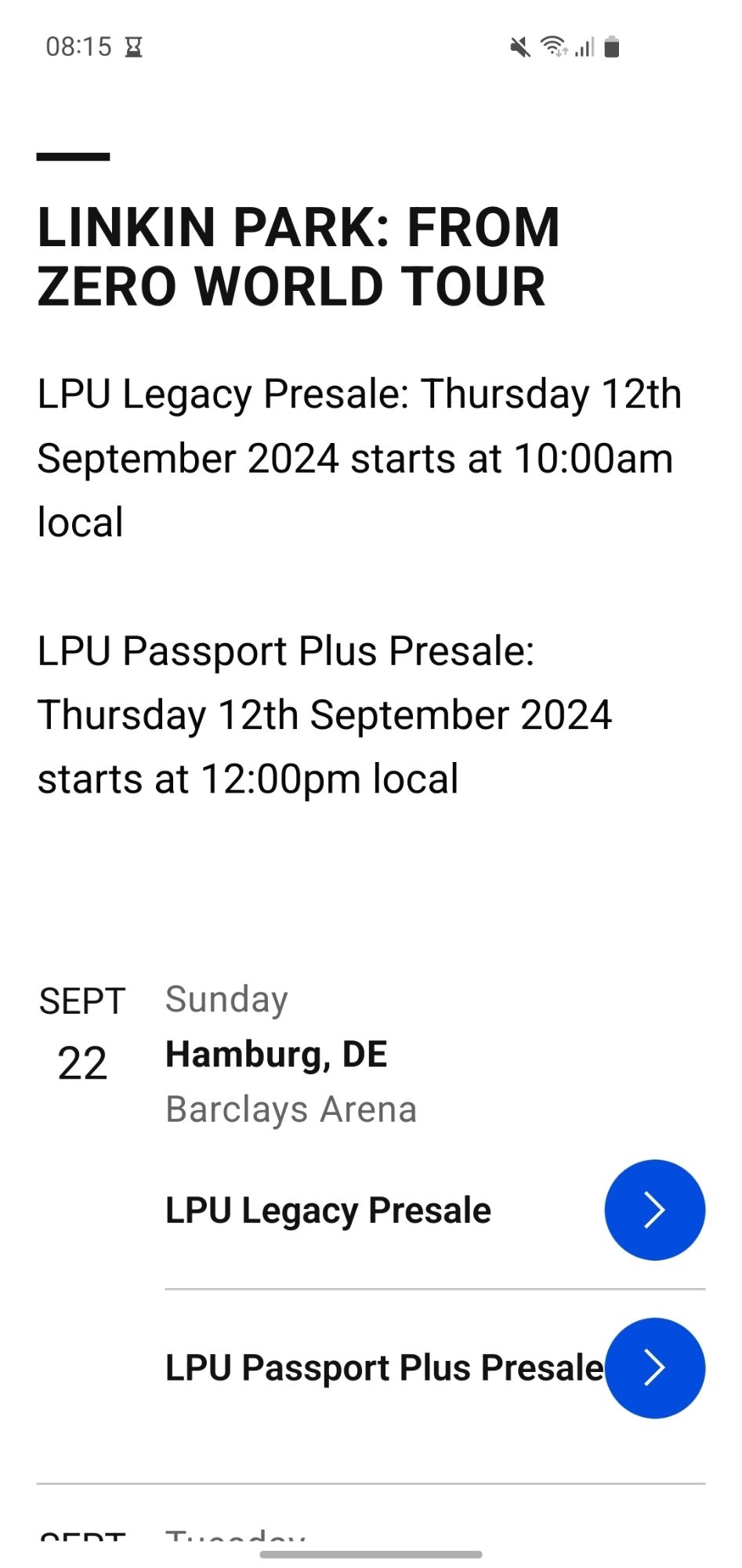 Linkin Park: From Zero World Tour, September 22nd Hamburg, Barclays Arena