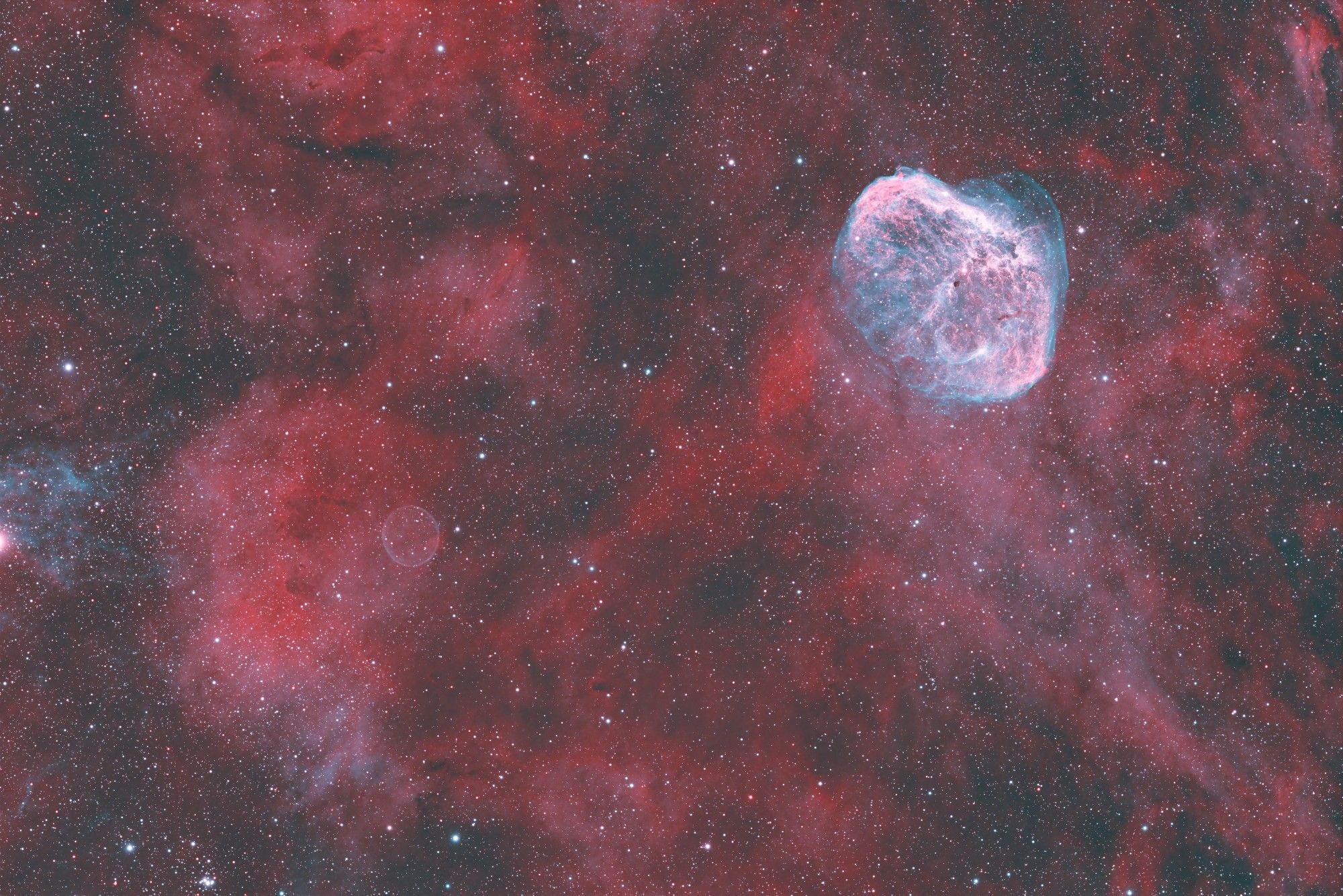 Astrophotograph of the Crescent Nebula NGC6888