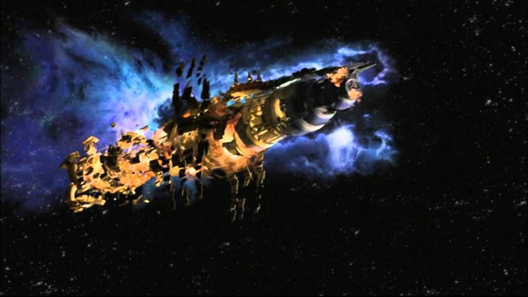 Babylon 5 explodiert