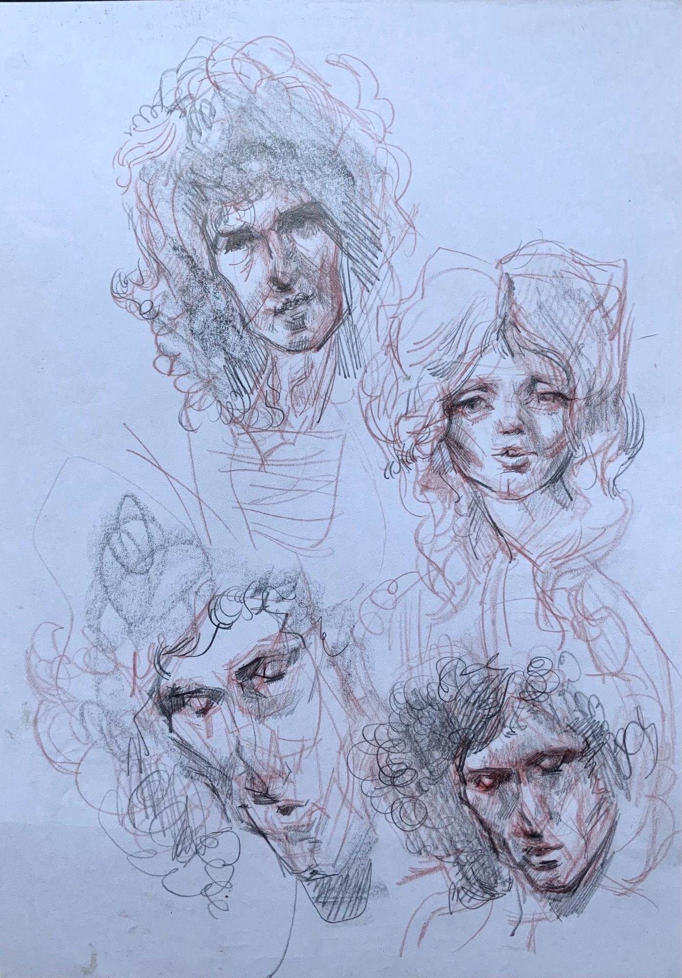 Three Brian’s and a Roger. Delicate lil sketches