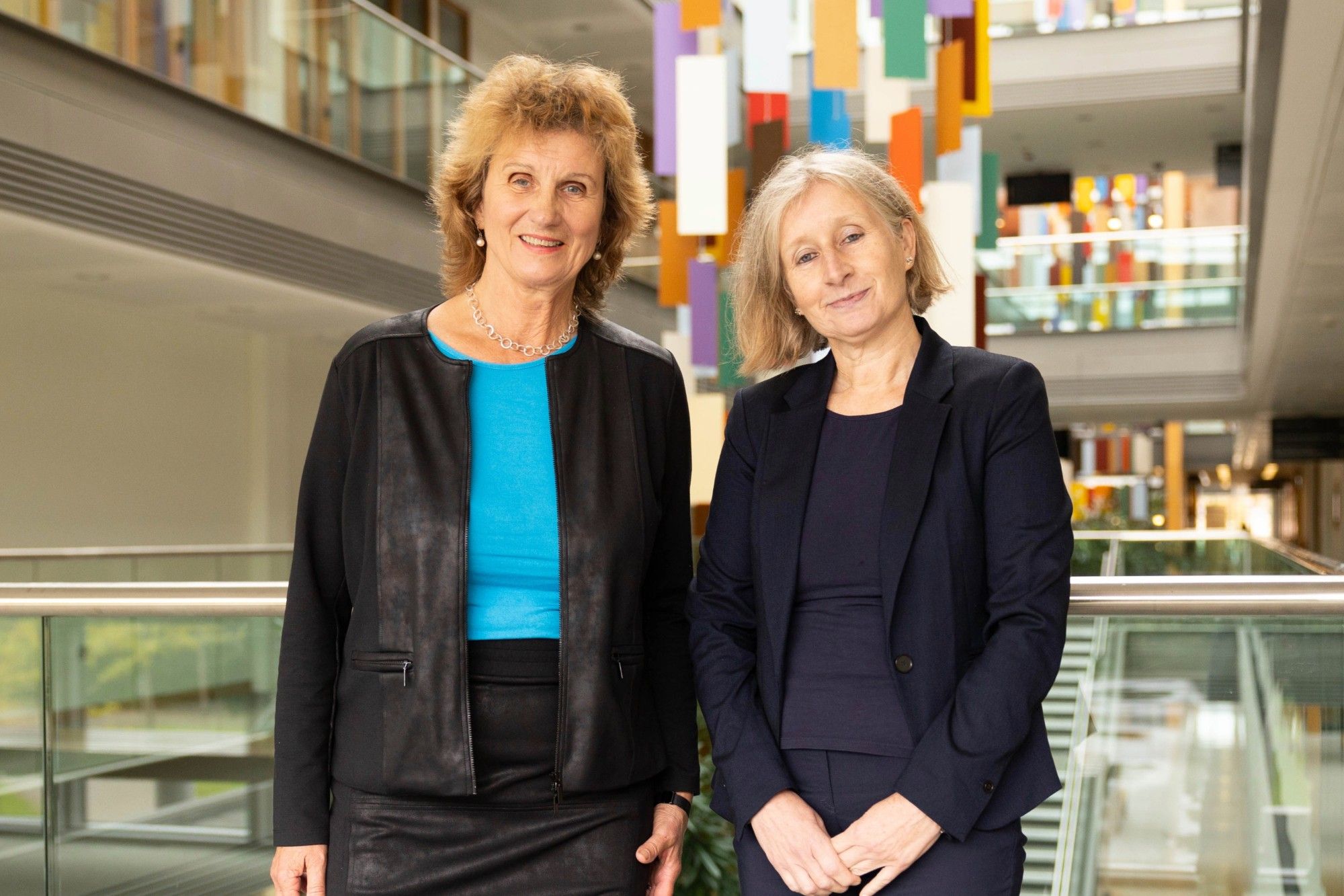 UCC researchers co-author Lancet Series on work and health. Pictured are Dr Birgit Greiner and Professor Ella Arensman, UCC School of Public Health. Image credit: Rubén Tapia/UCC