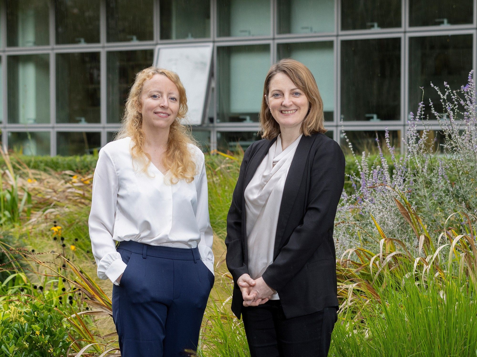 Dr Stefanie Grabrucker, postdoctoral researcher, and Professor Yvonne Nolan, of APC Microbiome Ireland and the Department of Anatomy and Neuroscience, UCC.  Image credit: Bereniece Riedewald.