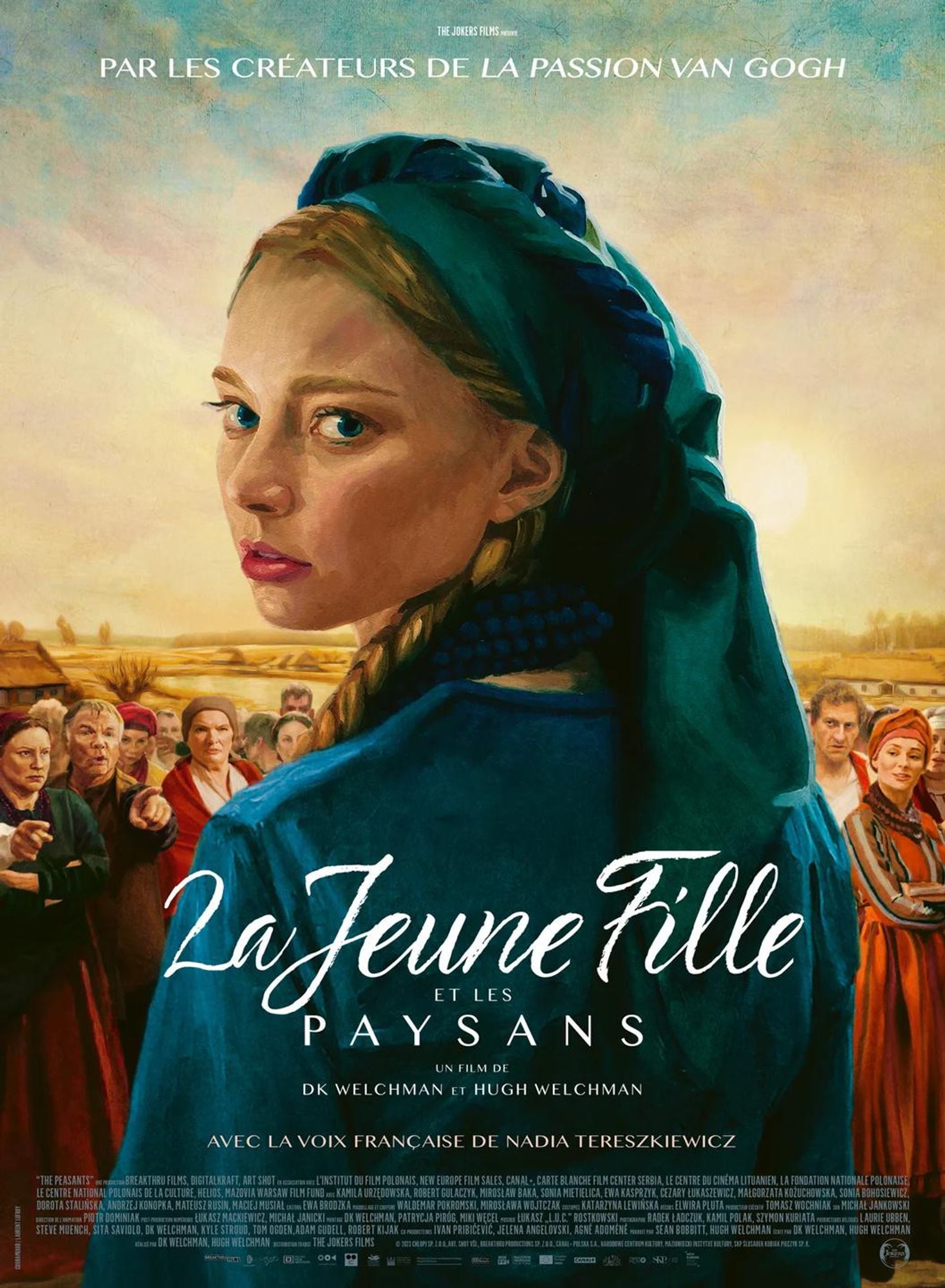 Affiche cinéma du film d'animation La Jeune Fille et les Paysans