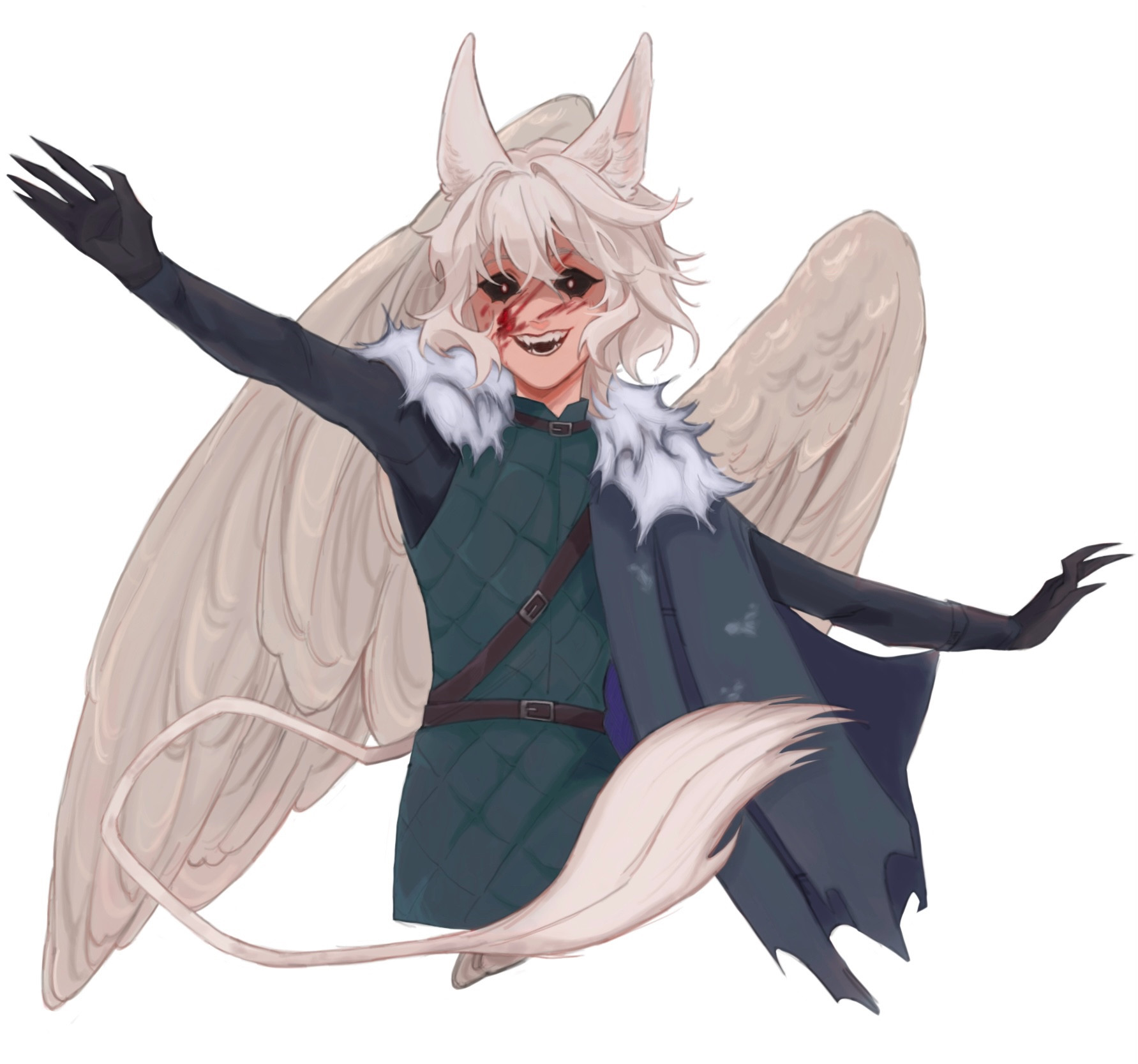 Cute ithaqua with wings tail and ears! How fluffy