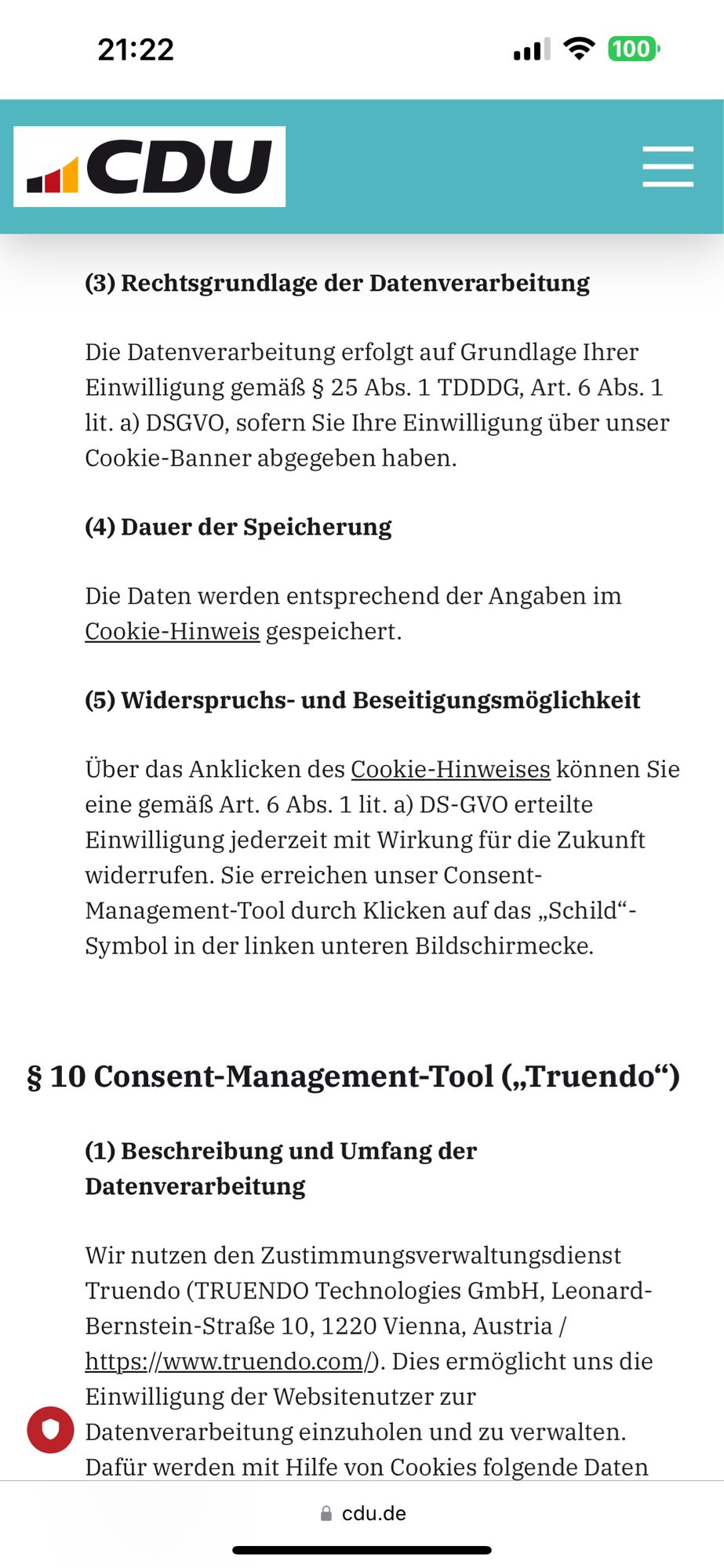 Hier die Pflichtangaben auf der Datenschutzseite:

„(3) Rechtsgrundlage der Datenverarbeitung
Die Datenverarbeitung erfolgt auf Grundlage Ihrer Einwilligung gemäß § 25 Abs. 1 TDDDG, Art. 6 Abs. 1 lit. a) DSGVO, sofern Sie Ihre Einwilligung über unser Cookie-Banner abgegeben haben.“