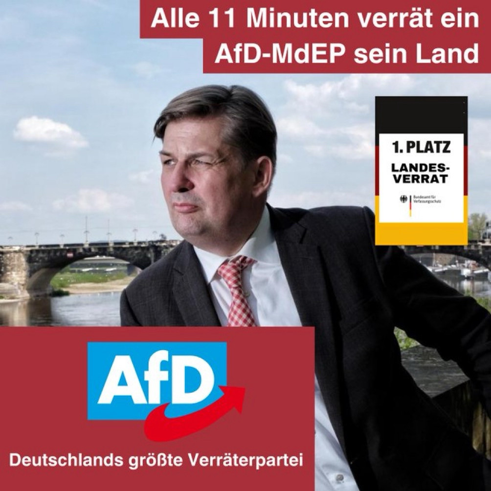 Alle 11 Minuten verrät ein AfD-MdEP sein Land!