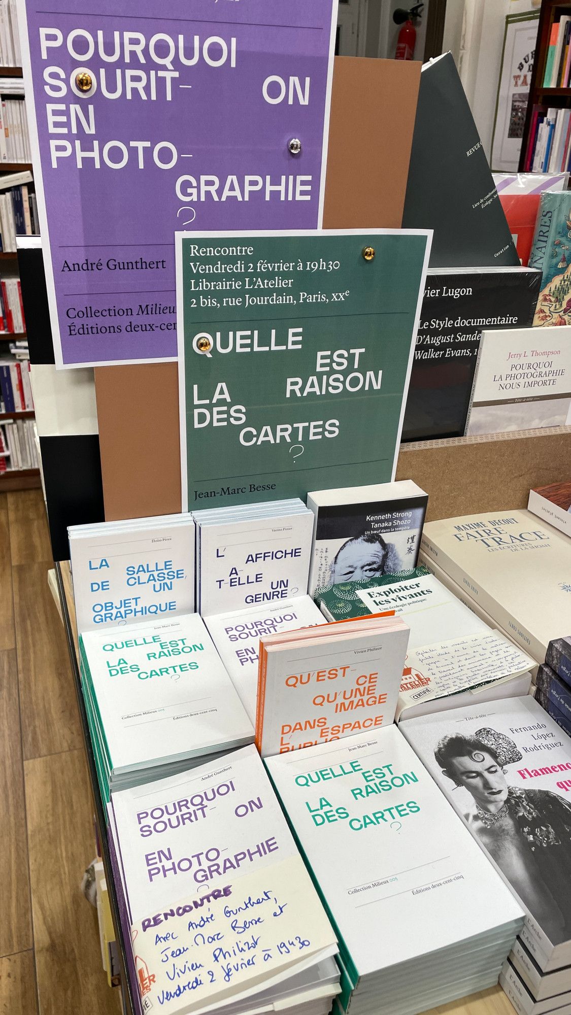 Livres de la collection "Milieux" des éditions 205.