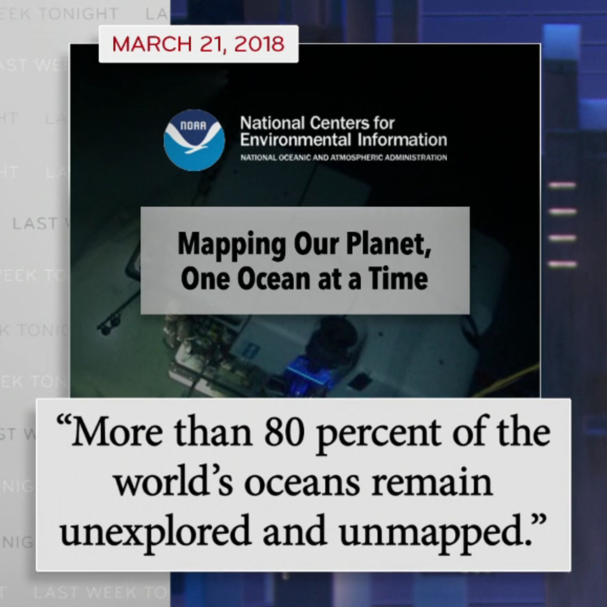 More than 80% of the world's oceans remain unexplored and unmapped