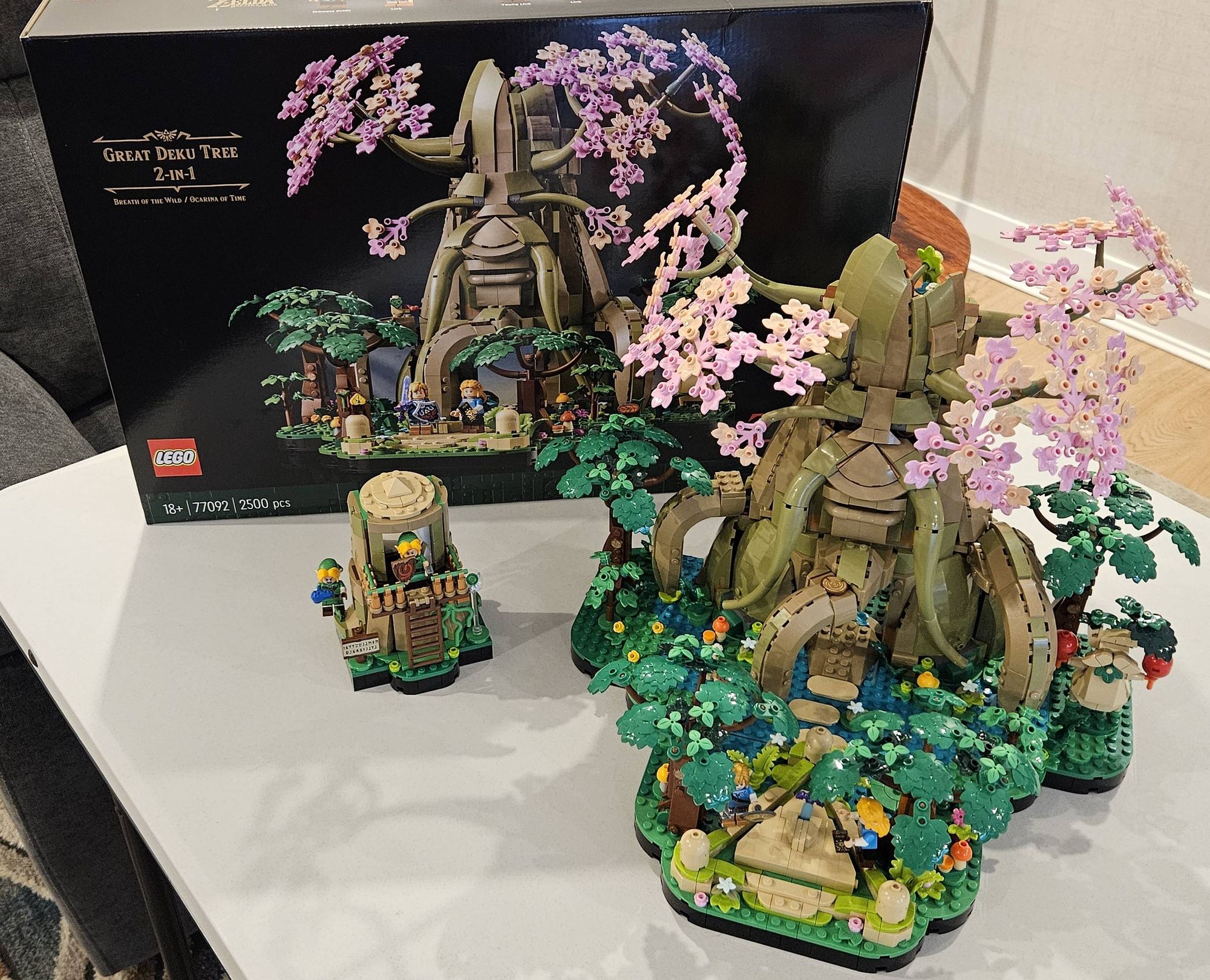 Photo of completed LEGO kit - The Great Deku Tree #77092