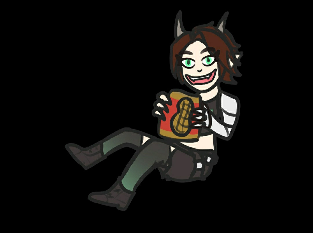 Xili's png holding a jar of peanut butter (If you ask nicely she might share)