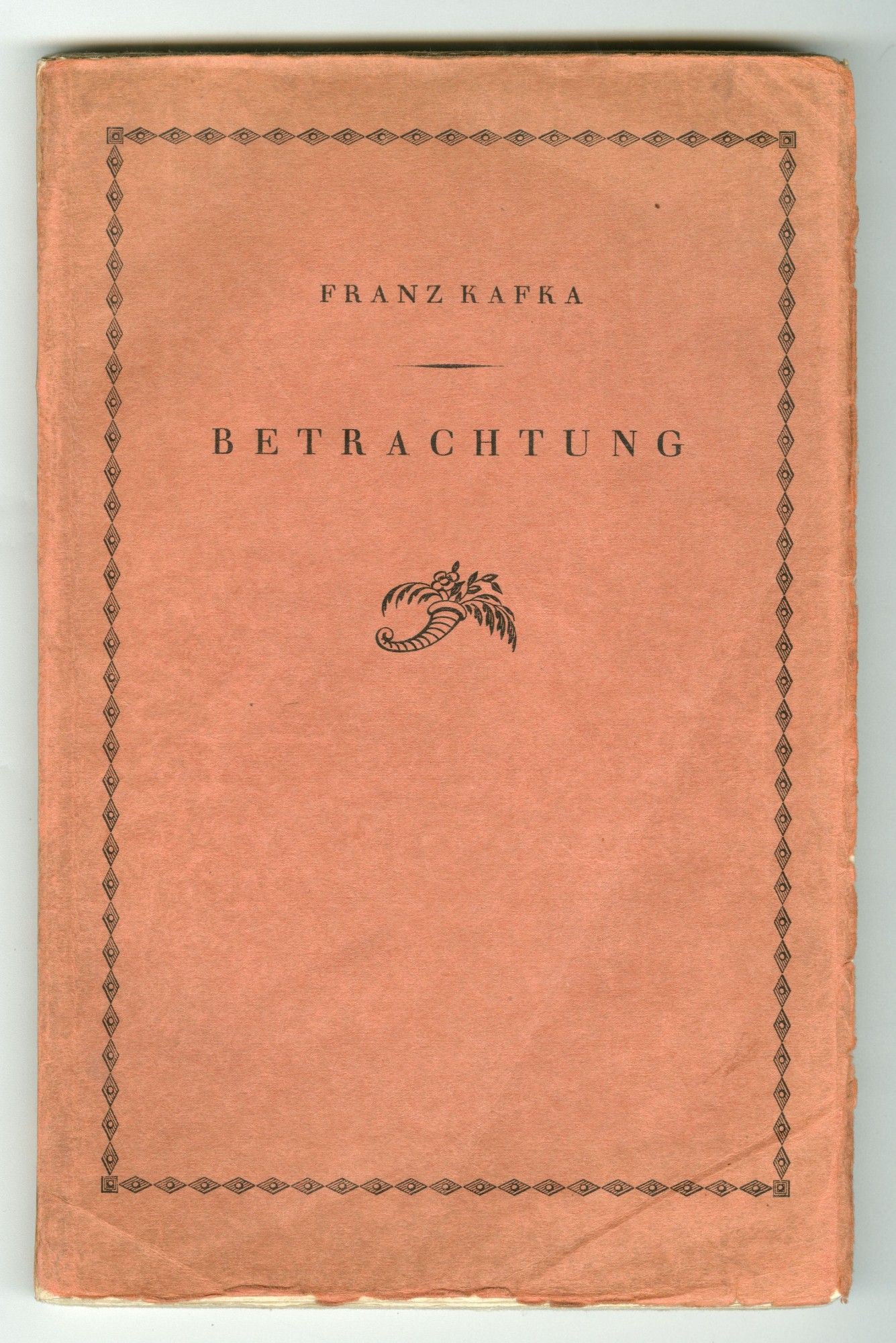 ›Betrachtung‹ von Franz Kafka. Foto: DLA Marbach.