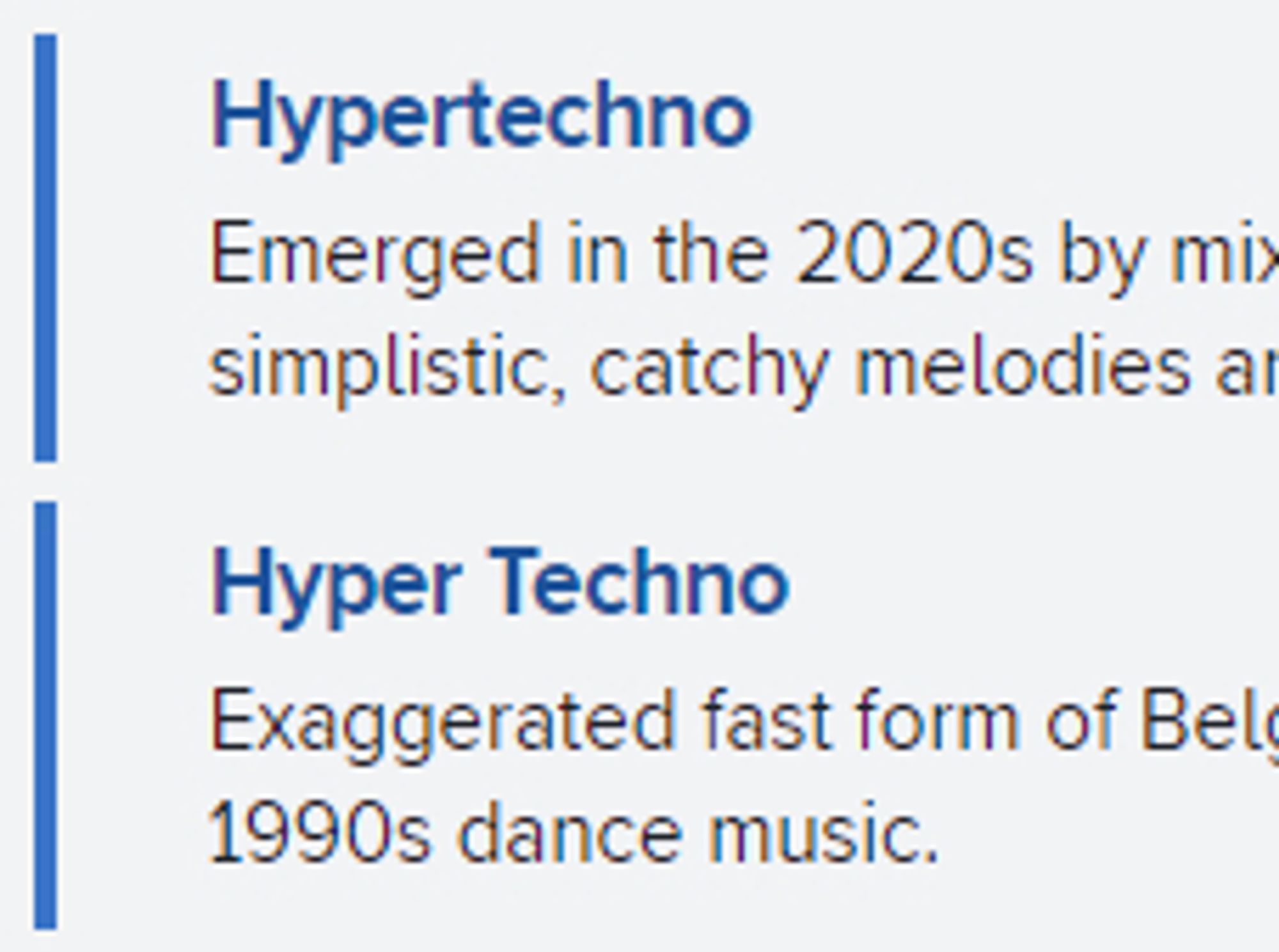 Hypertechno and Hyper Techno,  which are apparently two different things ????