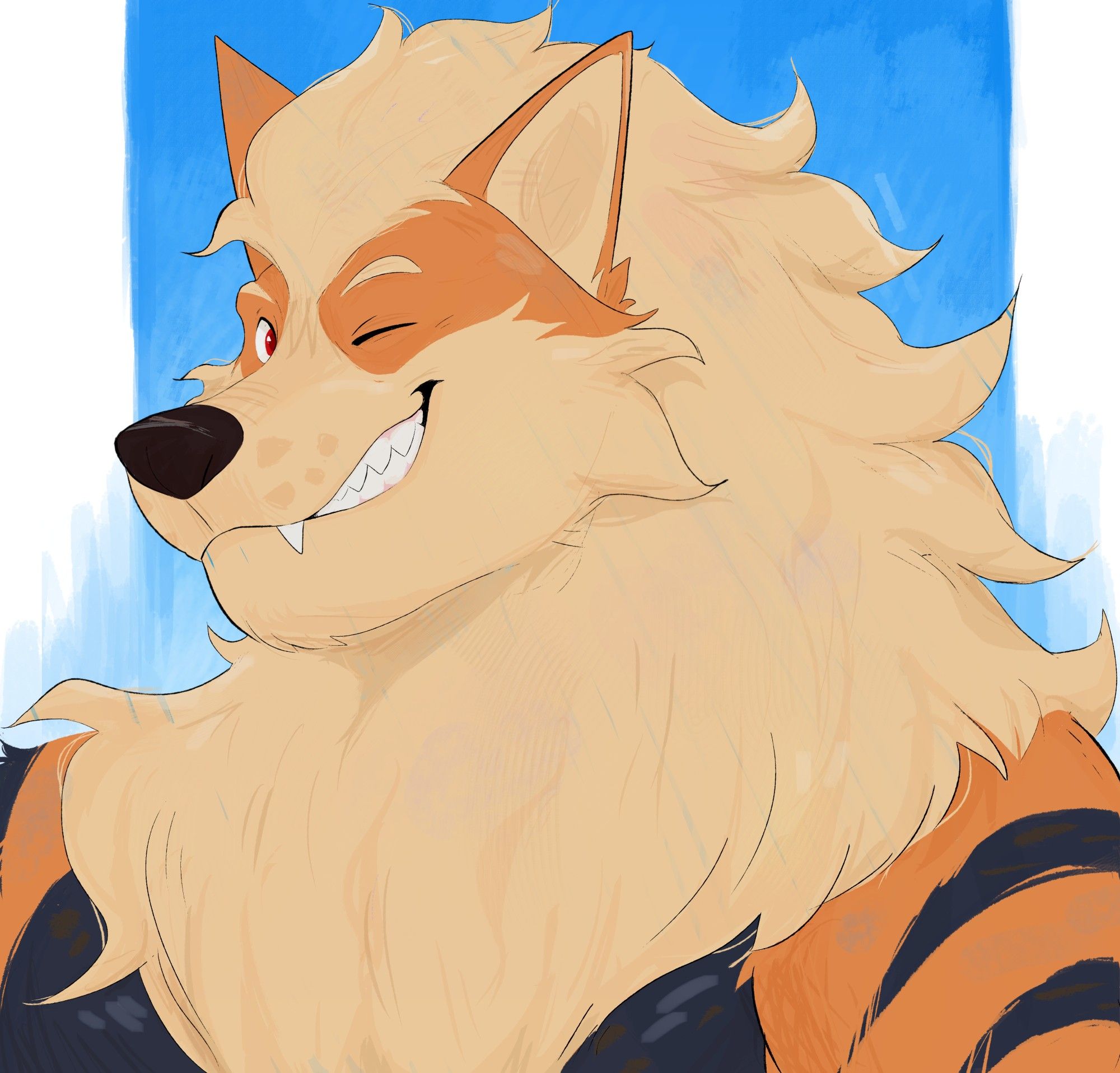 Icon Commission done for GoldyneDynamite.
A very adorable and good looking Arcanine.