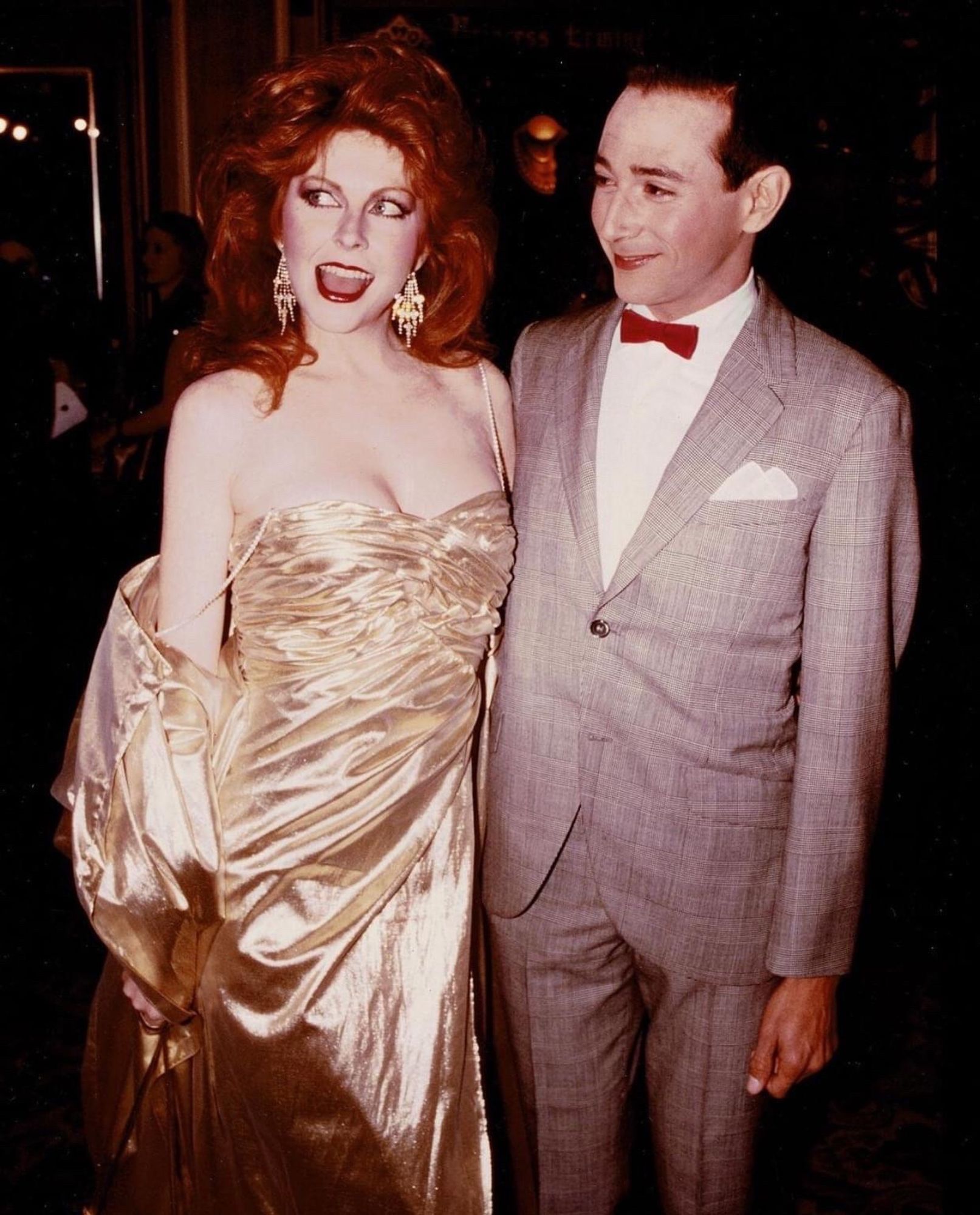 Cassandra Peterson and Pee Wee Herman