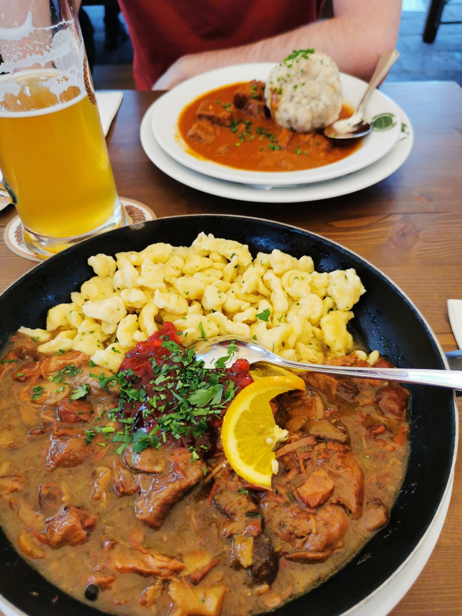 Jagerpfandl und goulash