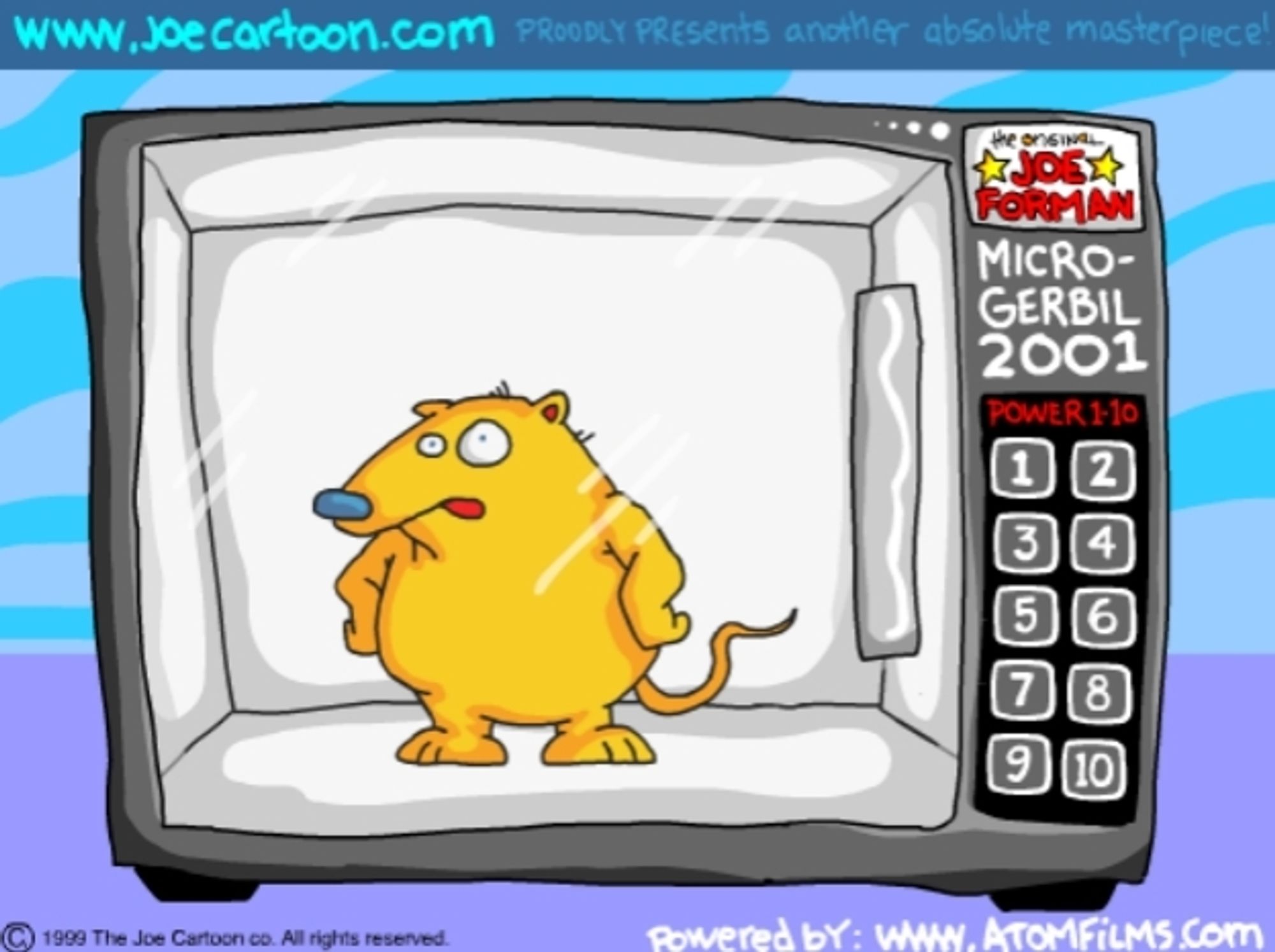 Gerbil in a microwave from Joe Cartoon 