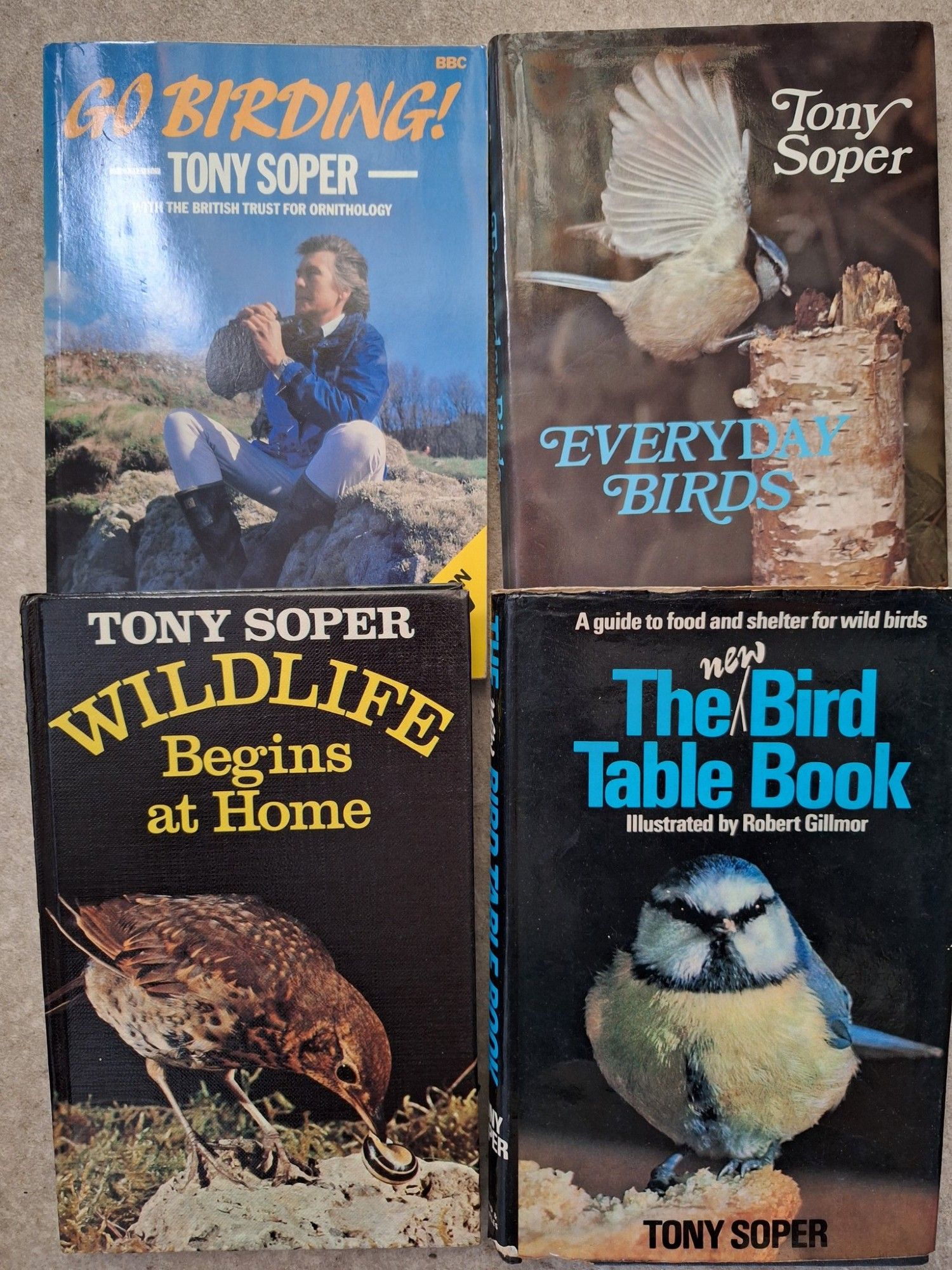 Four books still in my collection written by the great Tony Soper.