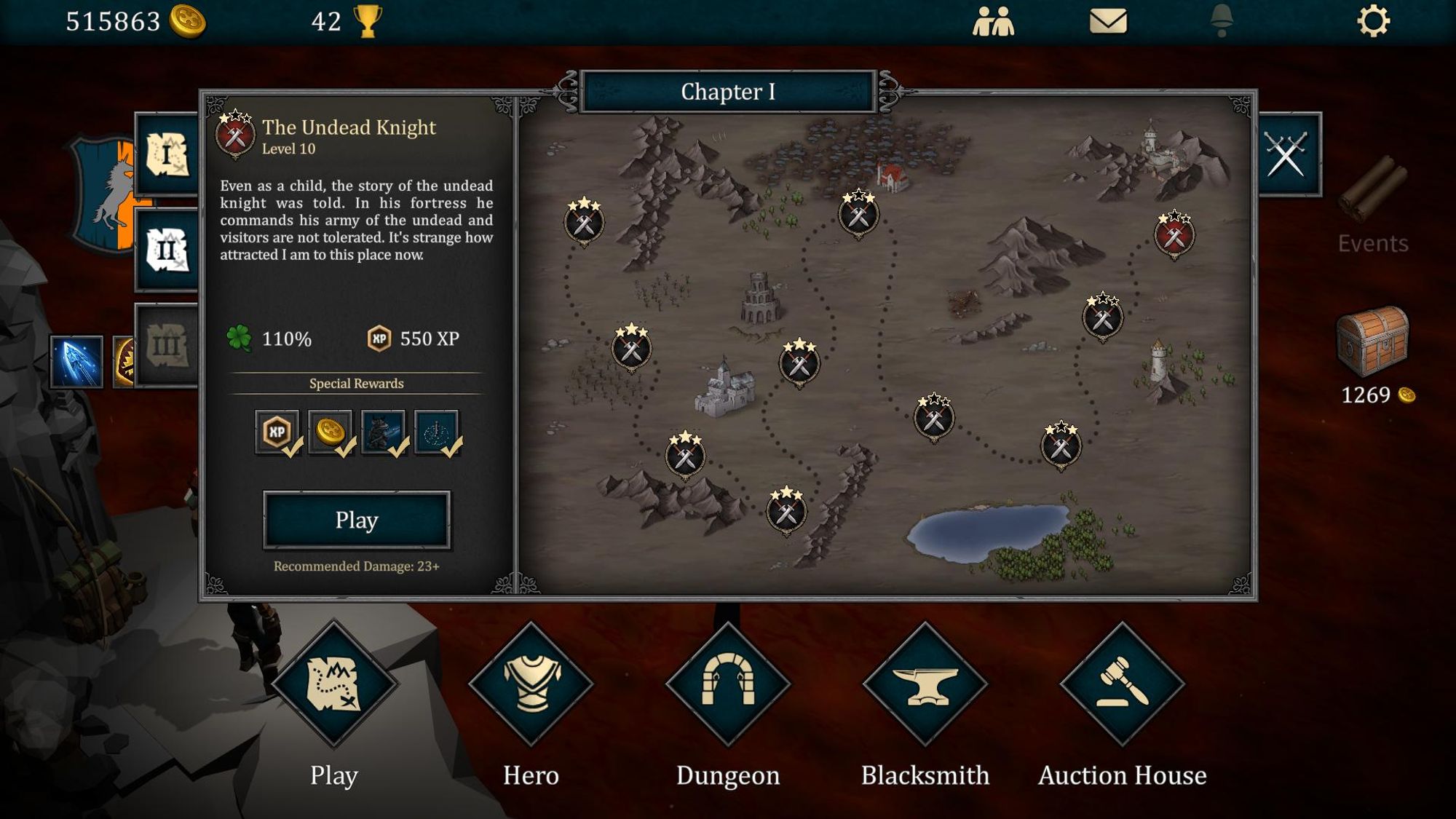 Tormentis, Mission Selection UI (new)
revised map with more mission information