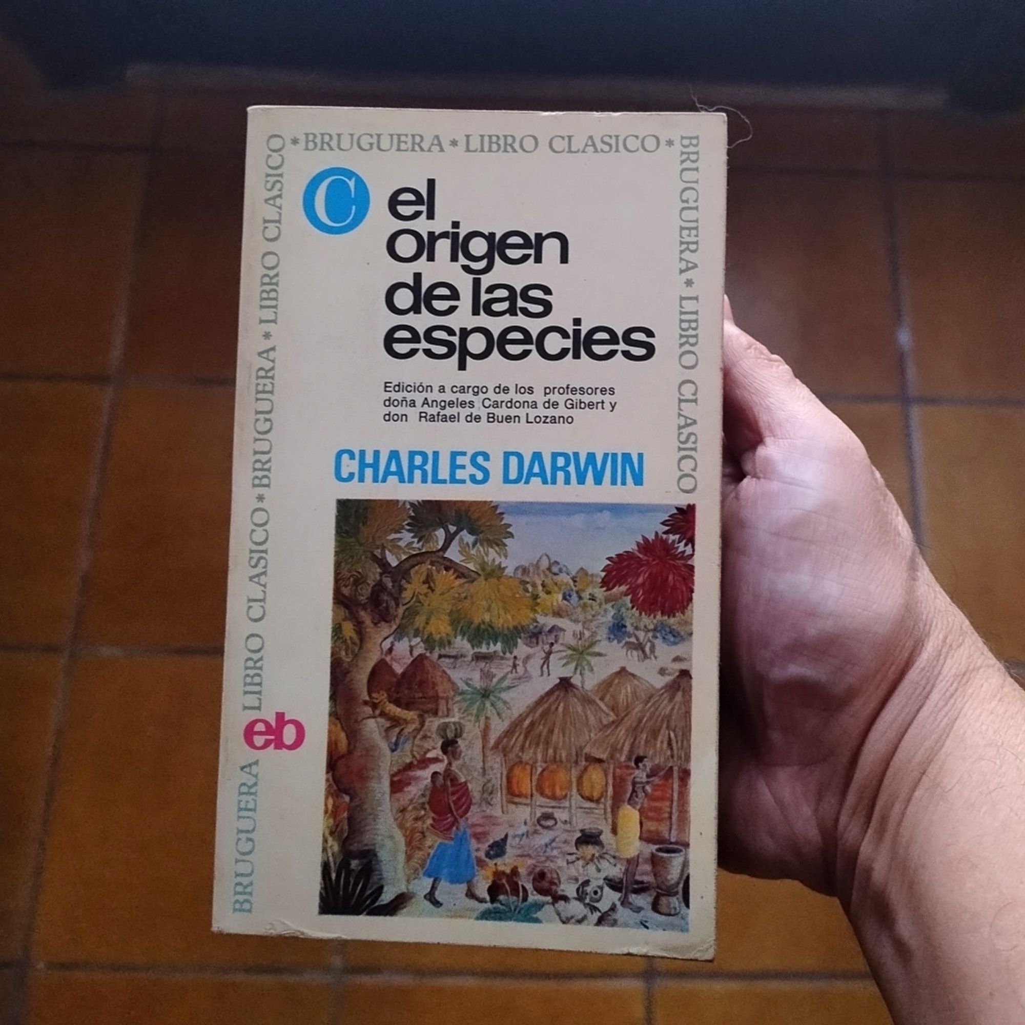 Portada del libro El Origen de las Especies de Charles Darwin.